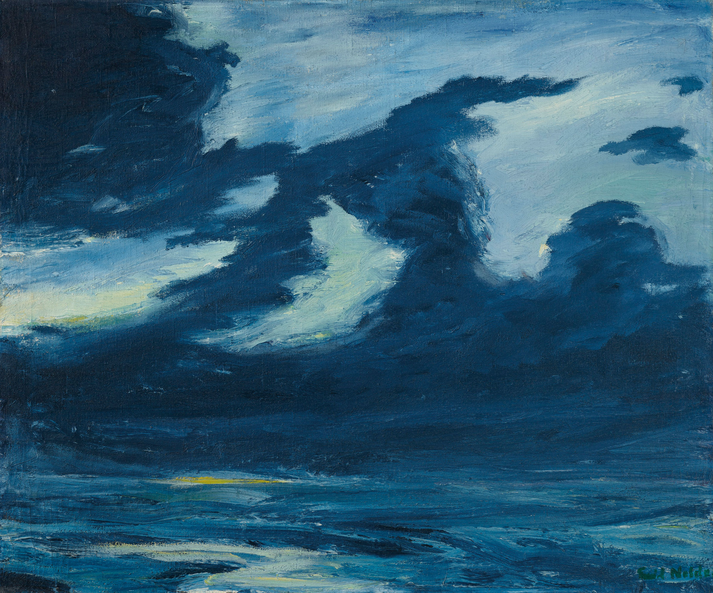 Emil Nolde (1857-1956), Herbstmeer XVII, 1911. Oil on canvas. 29 x 34⅝ in (73.6 x 89.9 cm). &copy; Nolde Stiftung Seeb&uuml;ll