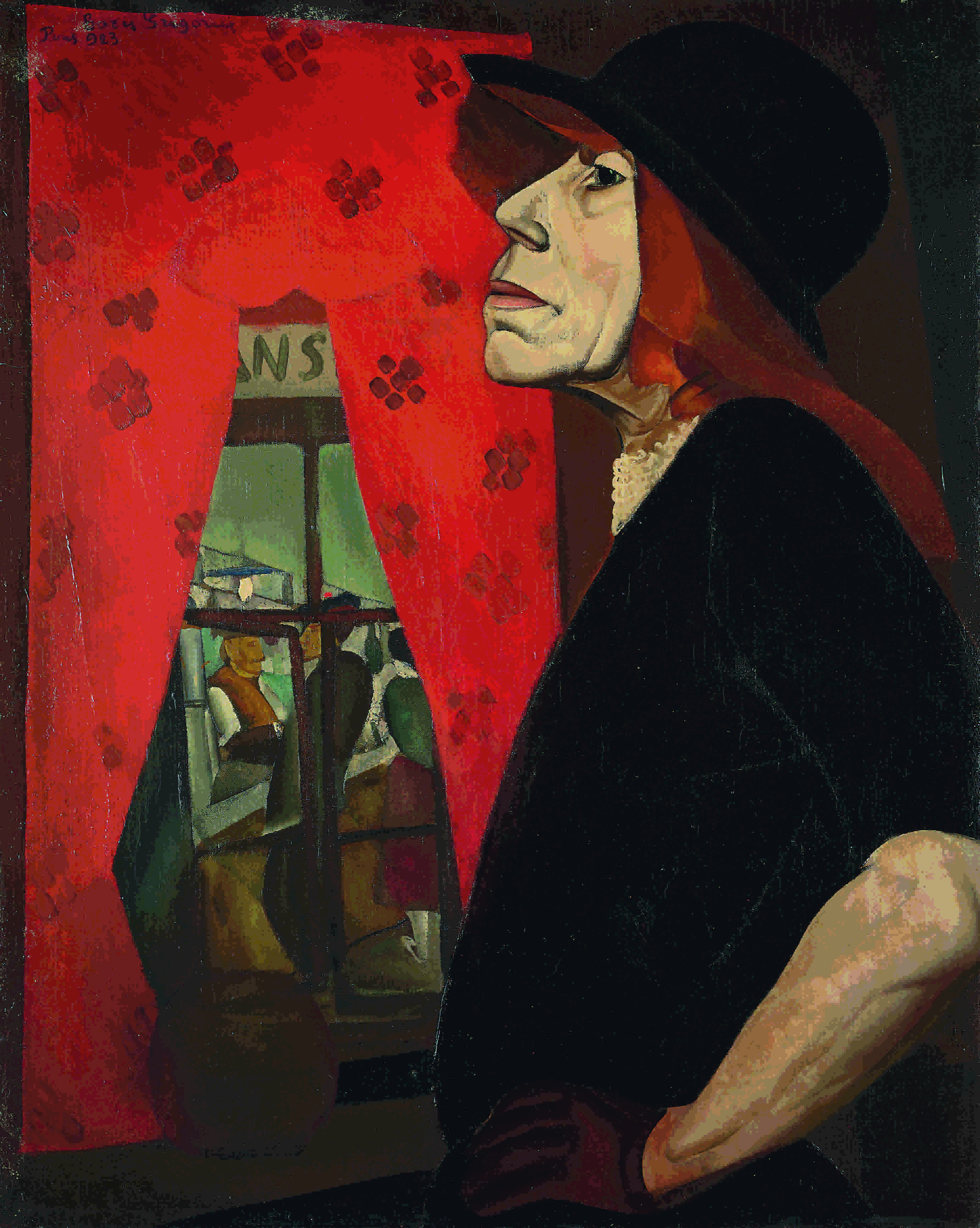 Boris Grigoriev (1886-1939), The Harlot of Marseilles, 1923. Oil on canvas. 32 x 25⅝  in (81.3 x 65.1  cm). Sold for £1,308,500 on 28 November 2007 at Christie’s in London