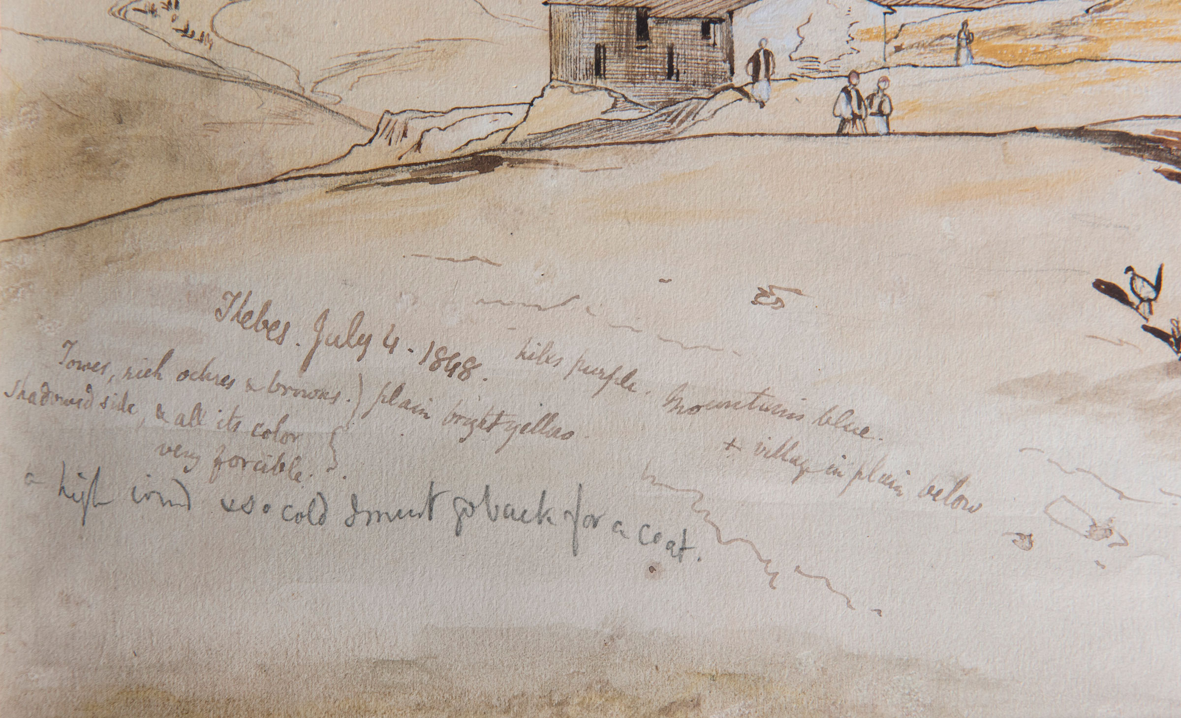 Lear inscribed every work in the collection with the date, the place, the time and the weather