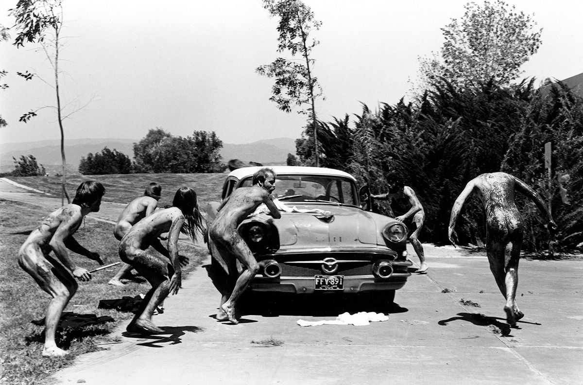 Grasstains, Environmental Dance, CalArts, 1981. Photo: Courtesy of the California Institute of the Arts Archives