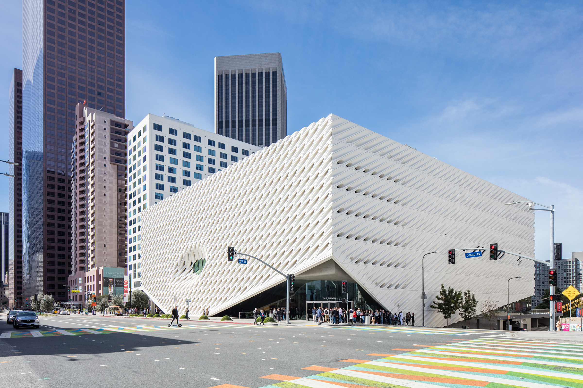 The Broad on Grand Avenue in downtown Los Angeles. Photo: Mike Kelley / Courtesy The Broad