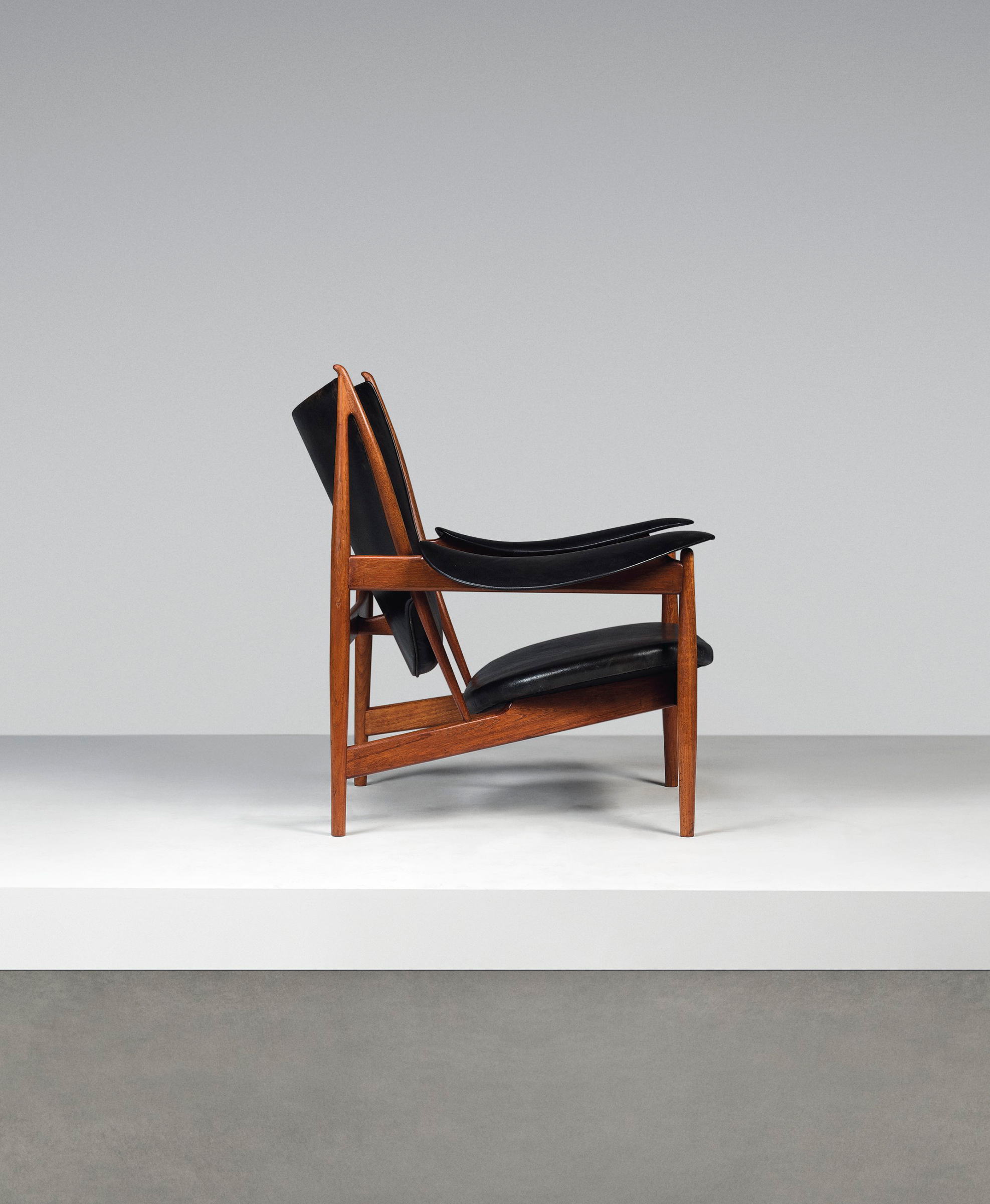 Finn Juhl (1912-1989), An early&nbsp;Chieftain armchair, model no. FJ49, designed 1949. 36&frac12; x 41 x 35&frac12; in (93 x 104 x 90 cm). Estimate: &pound;50,000-80,000. Offered in Design on 16 October 2019 at Christie&rsquo;s in London