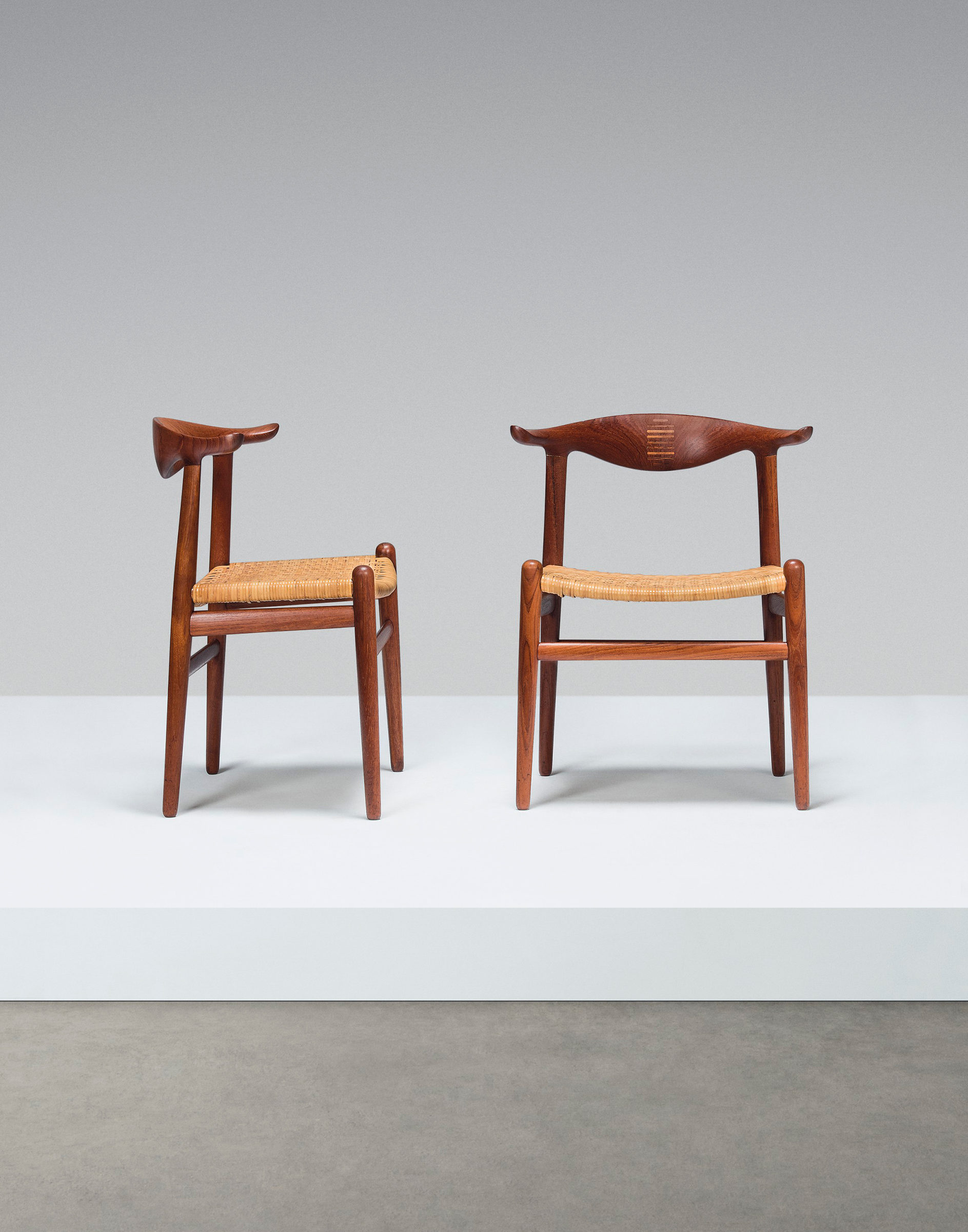 Hans Wegner (1914-2007), A set of 10 &lsquo;Cowhorn&rsquo; chairs, model no. JH505, c. 1952. 28&frac34; x 23&frac14; x 18 in (73 x 59 x 45.5 cm) each. Estimate: &pound;50,000-80,000. Offered in Design on 16 October 2019 at Christie&rsquo;s in London