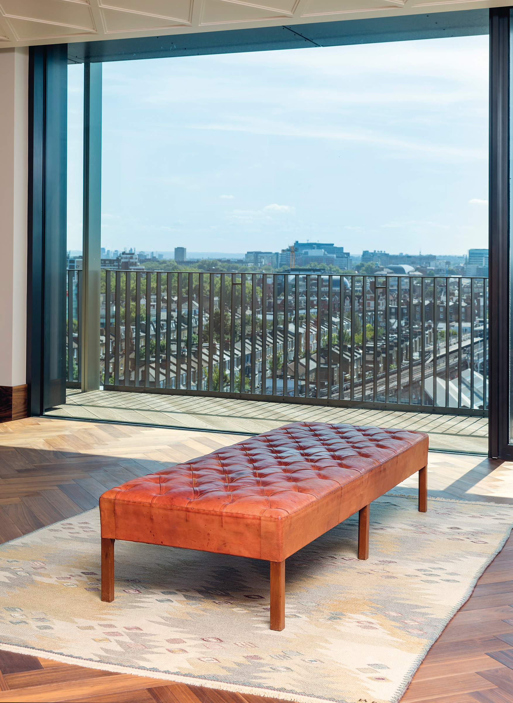 Kaare Klint (1888-1954), a rare custom-made double stool, 1950s. 15&frac34; x 75&frac12; x 28&frac34; in (40 x 192 x 73 cm). Estimate: &pound;30,000-40,000. Offered in Design on 16 October 2019 at Christie&rsquo;s in London