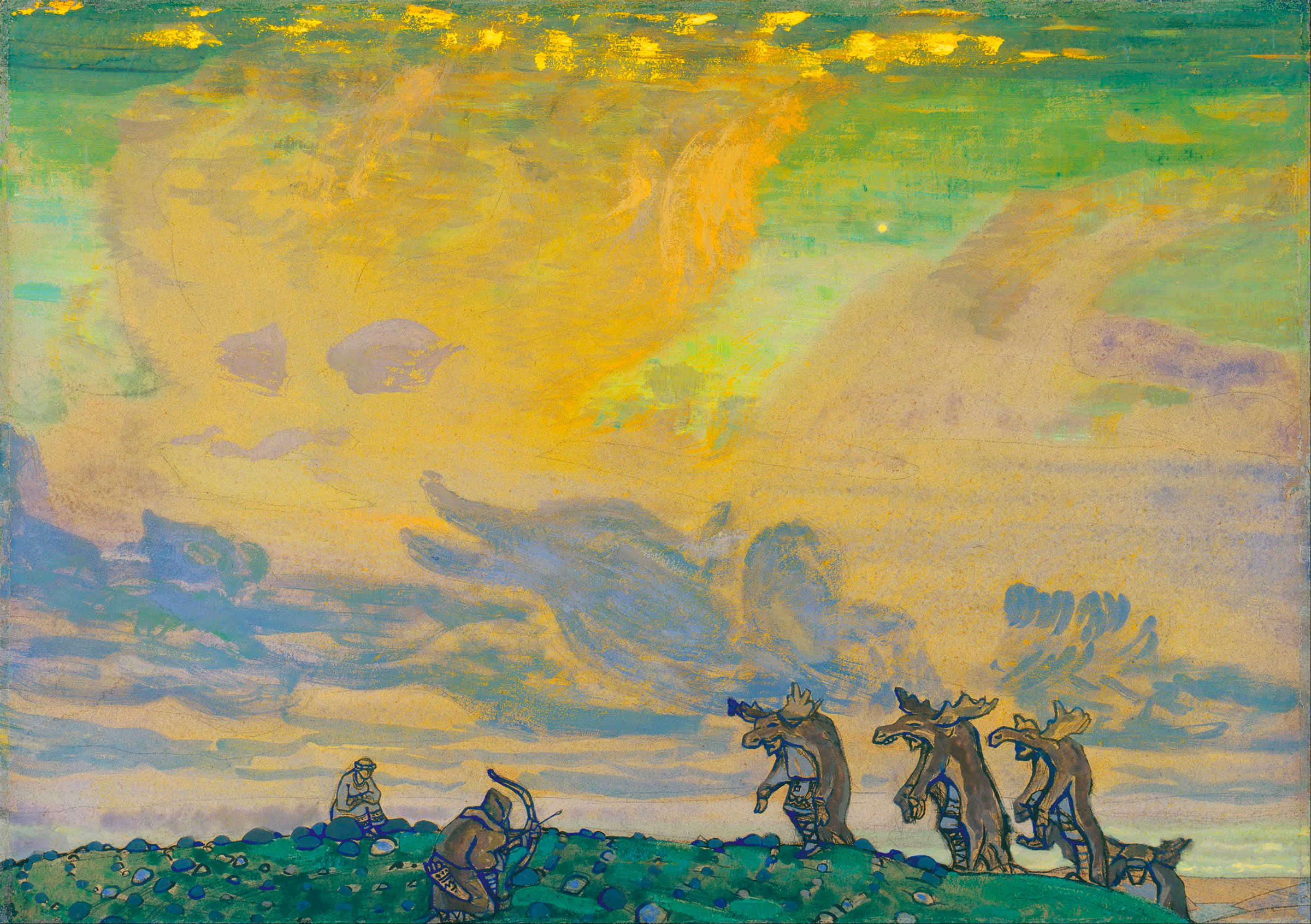 The Great Sacrifice, Roerich's stage design for The Rite of Spring, 1910