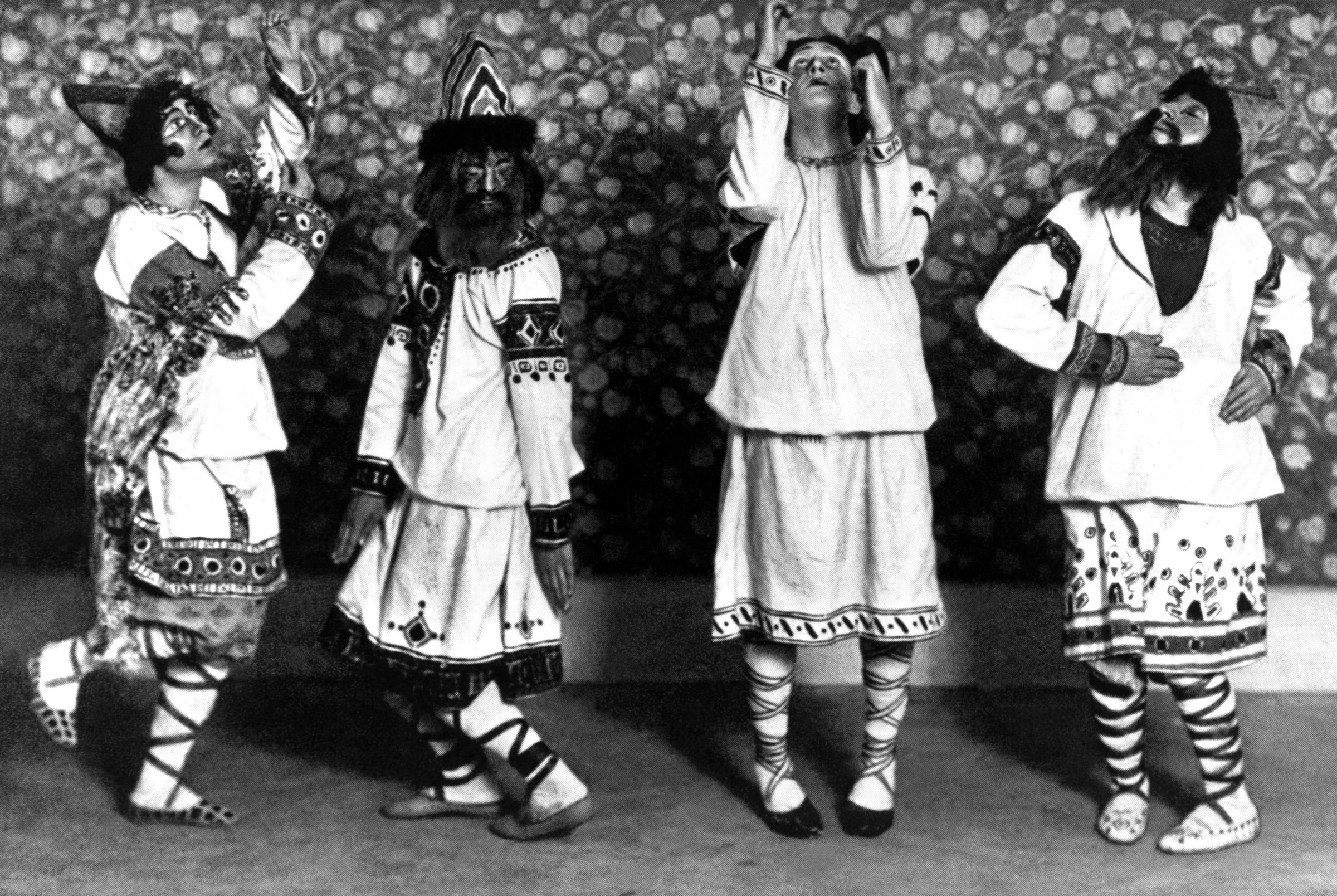 Roerich designed the sets and costumes for the 1913 Ballets Russes production of The Rite of Spring