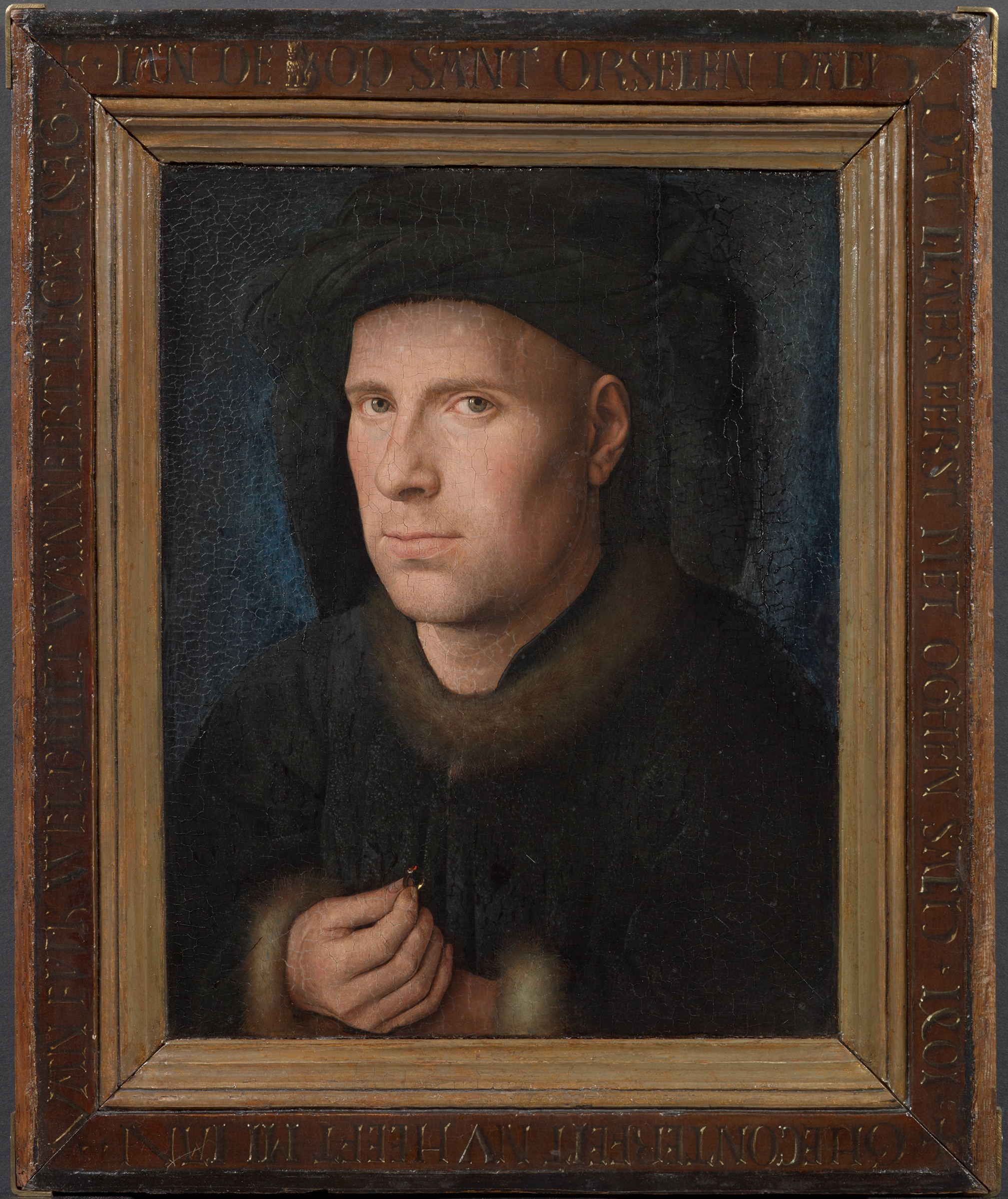 Jan van Eyck (c. 1390-1441). Portrait of Jan de Leeuw, 1436. Oil on panel. 33 x 27.5 cm. Kunsthistorisches Museum Wenen, Gemäldegalerie