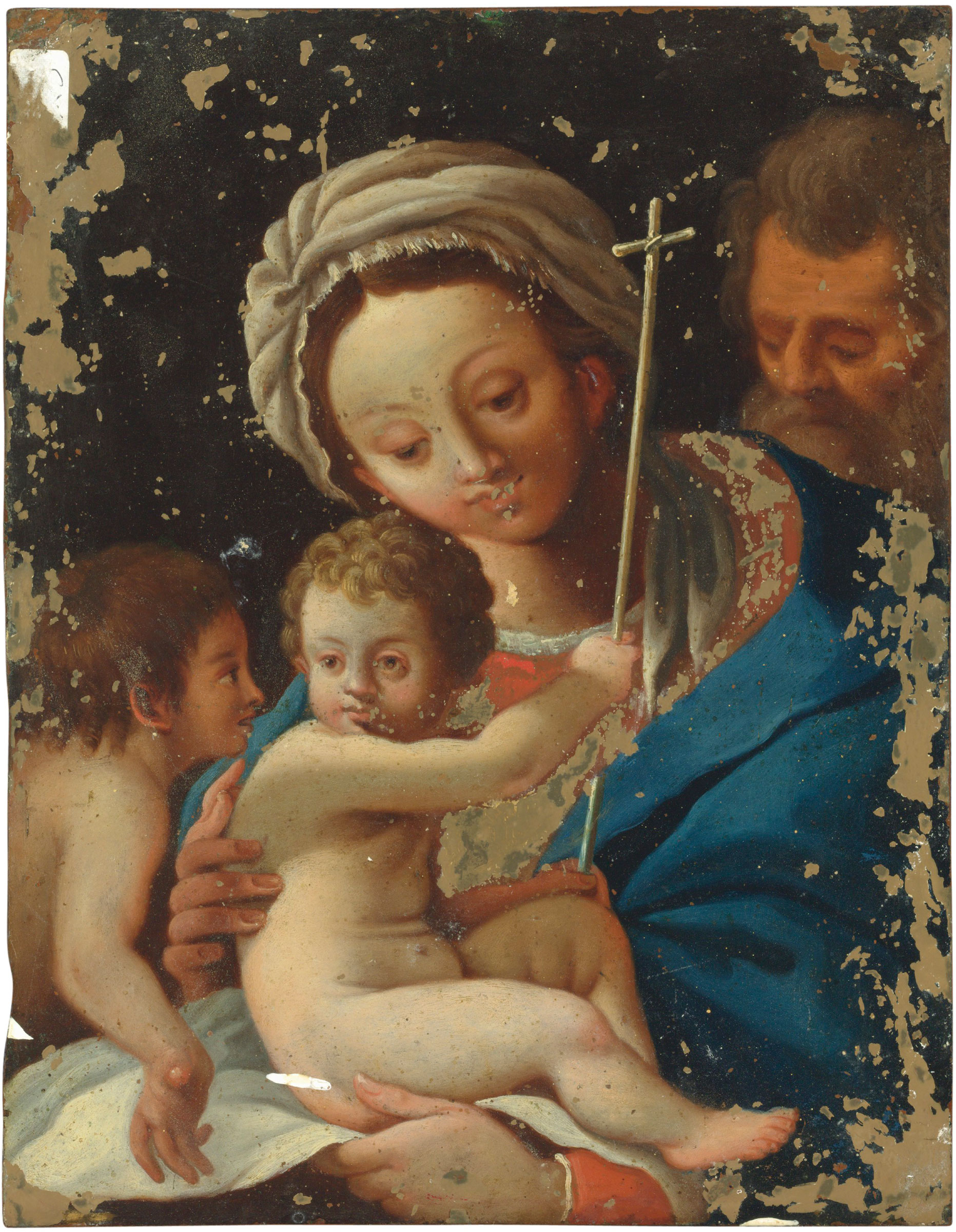 The reverse of Spranger’s copper sheet revealed a later picture by an unknown artist