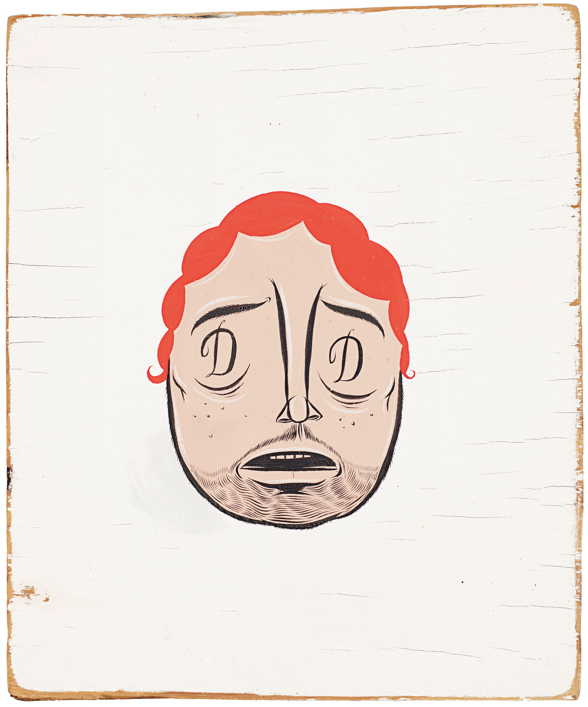Barry McGee (b. 1966), Untitled (Red Head on White Background), 2000. Oil on panel. 10⅛ x 8½ in (25.7 x 21.6 cm). Sold for: $10,625 on 5 March 2020 at Christie’s in New York