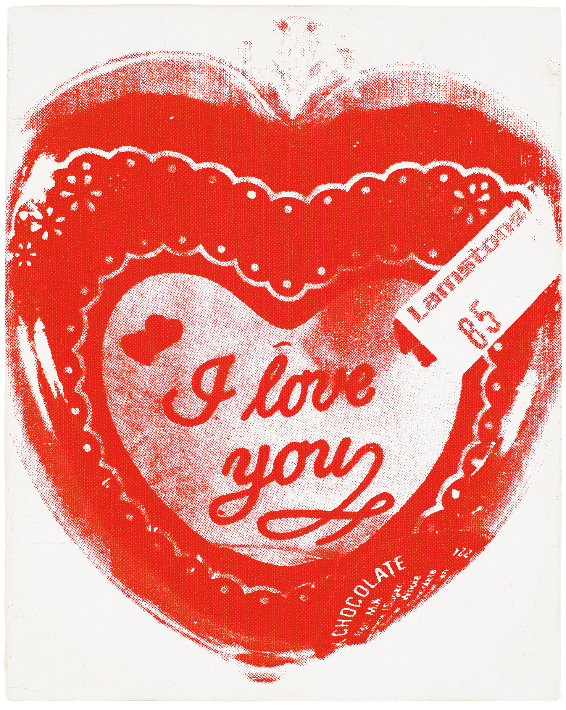 Andy Warhol (1928–1987), Candy Box (Lamston’s 85 cents), 1983. Acrylic and silkscreen ink on canvas. 10 x 8 in (25.4 x 20.3 cm). Sold for $93,750 on 5 March at Christie's in New York. © 2020 The Andy Warhol Foundation for the Visual Arts, Inc. / Licensed by Artists Rights Society (ARS), New York