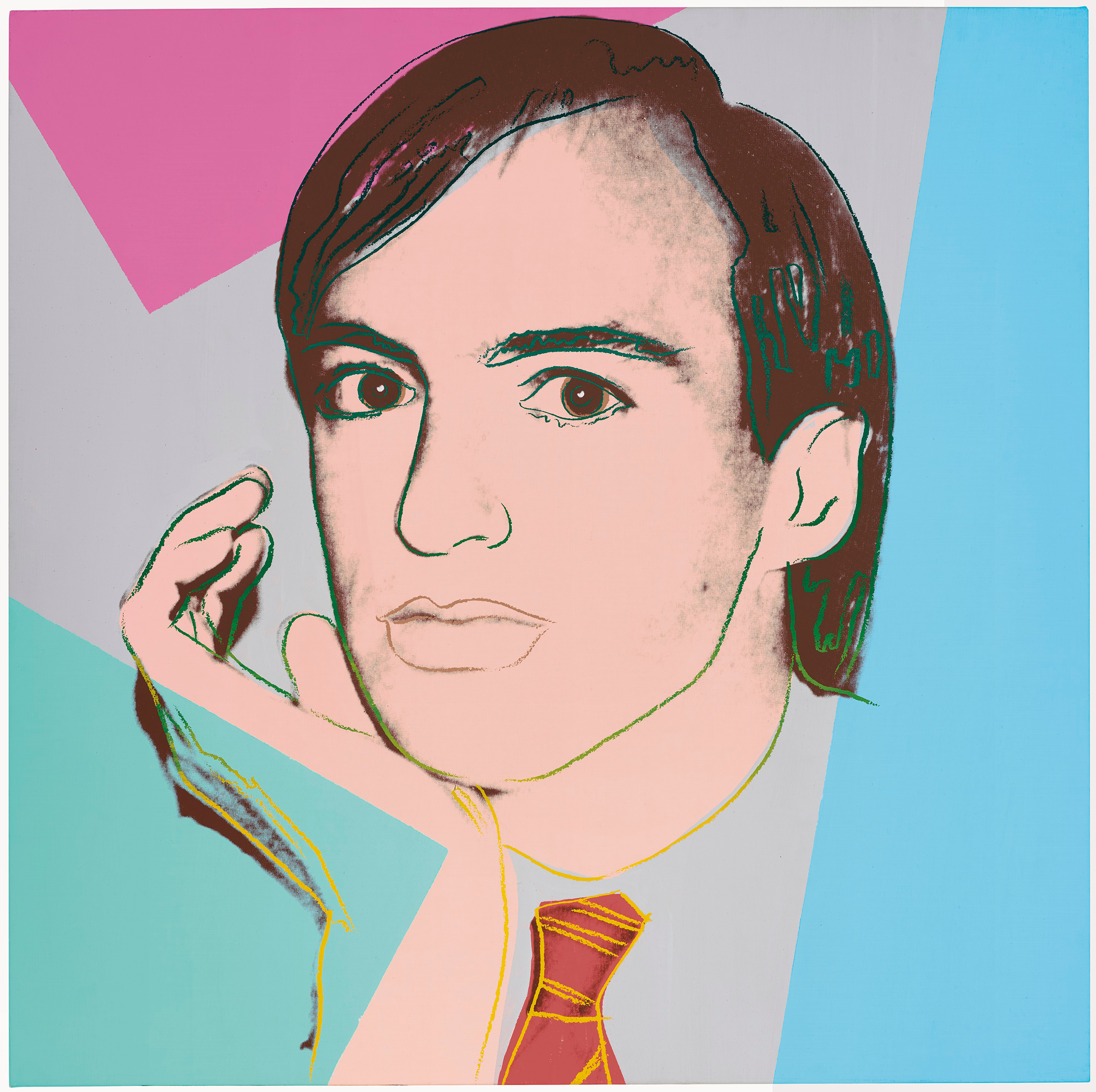 Andy Warhol (1928–1987), Jon Gould, 1981. Acrylic and silkscreen ink on canvas. 40 x 40 in (101.6 x 101.6 cm). Sold for $143,750 on 5 March at Christie's in New York. © 2020 The Andy Warhol Foundation for the Visual Arts, Inc. / Licensed by Artists Rights Society (ARS), New York