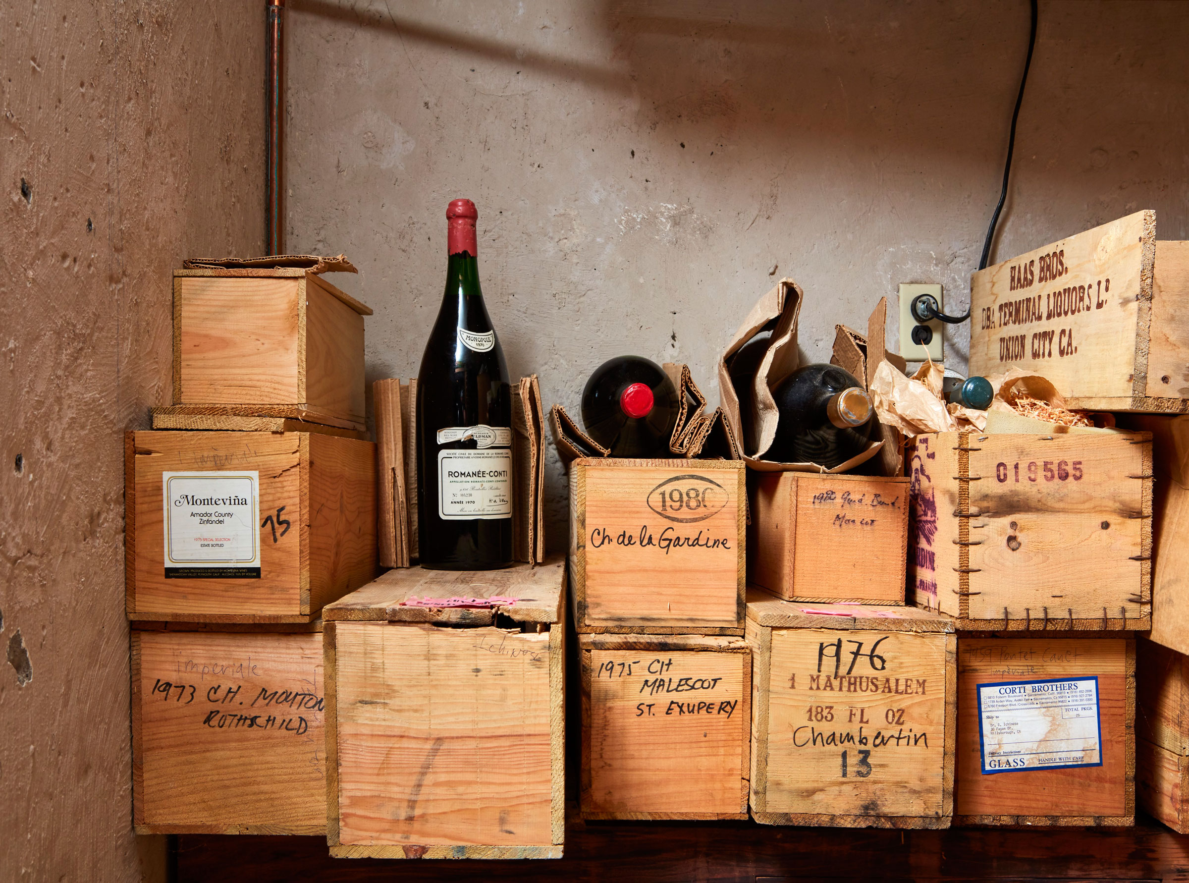 Ichninose collected mostly French, Californian and German wines