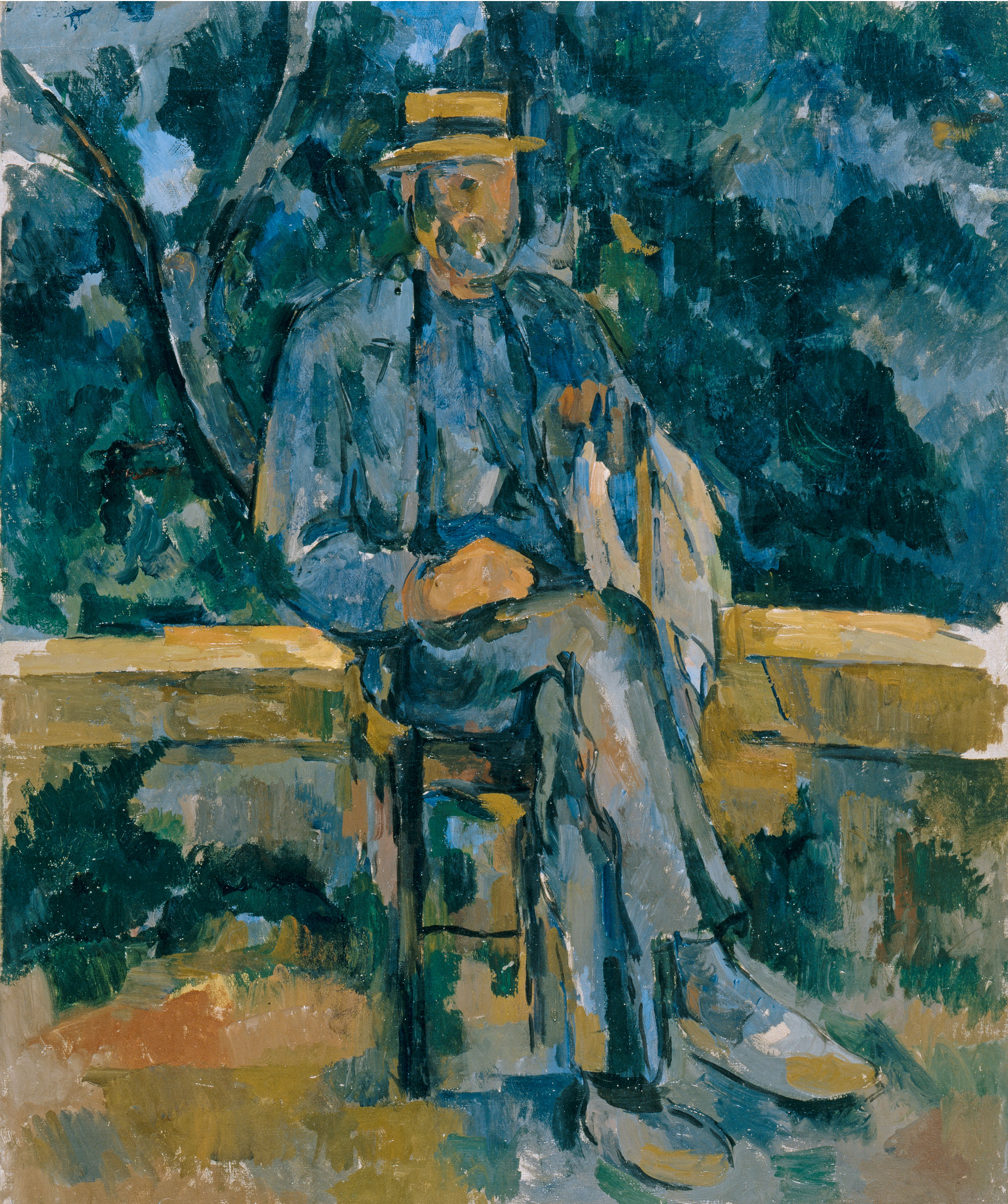 Paul C&eacute;zanne, Portrait de paysan,1905-1906. Oil on canvas. 64.8 x 54.6 cm. Museo Thyssen-Bornemisza, Madrid