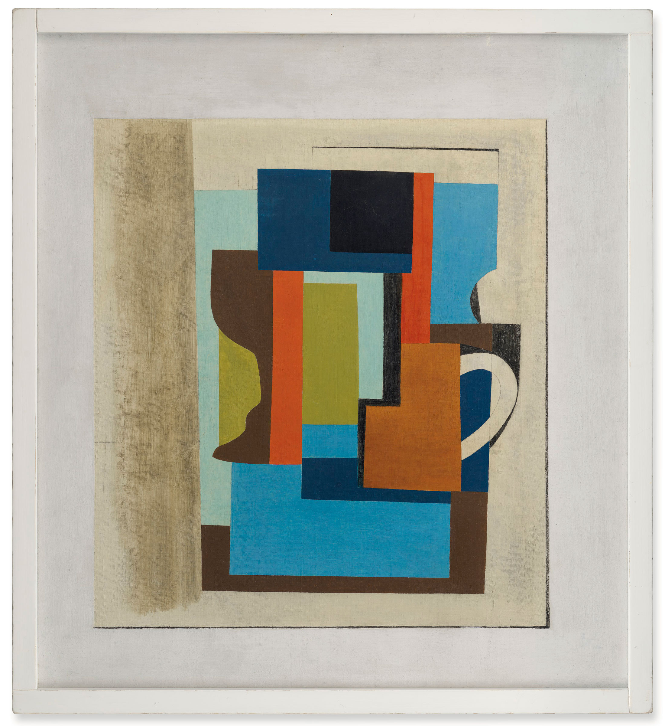 Ben Nicholson, 1945 (Still Life), 1945. Oil and pencil on canvas laid on paper. 24 x 22 in (61 x 55.9 cm). Estimate: £500,000-800,000. Offered in ONE: London on 10 July at Christie’s in London