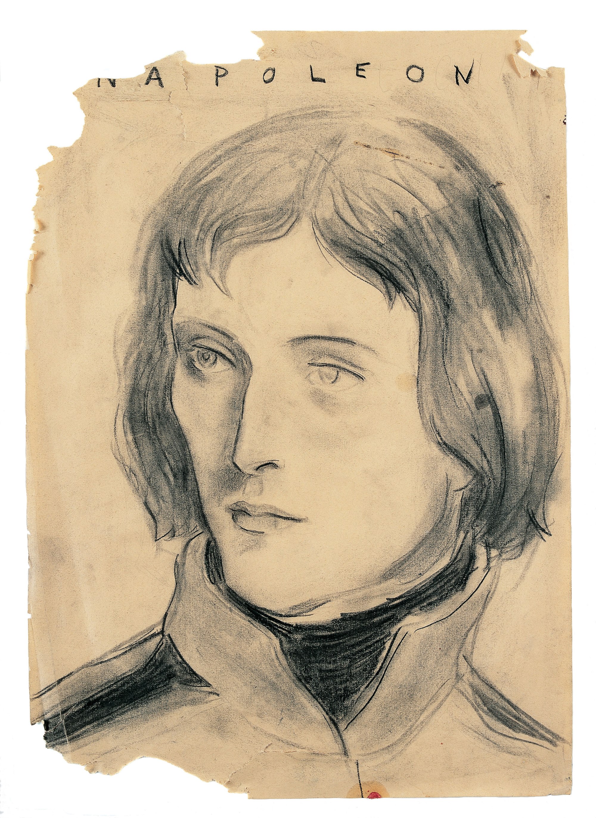 Elizabeth Peyton (b. 1965), Napoleon, 1991. Charcoal on paper, 55.9 x 45.7 cm. Courtesy Sadie Coles HQ