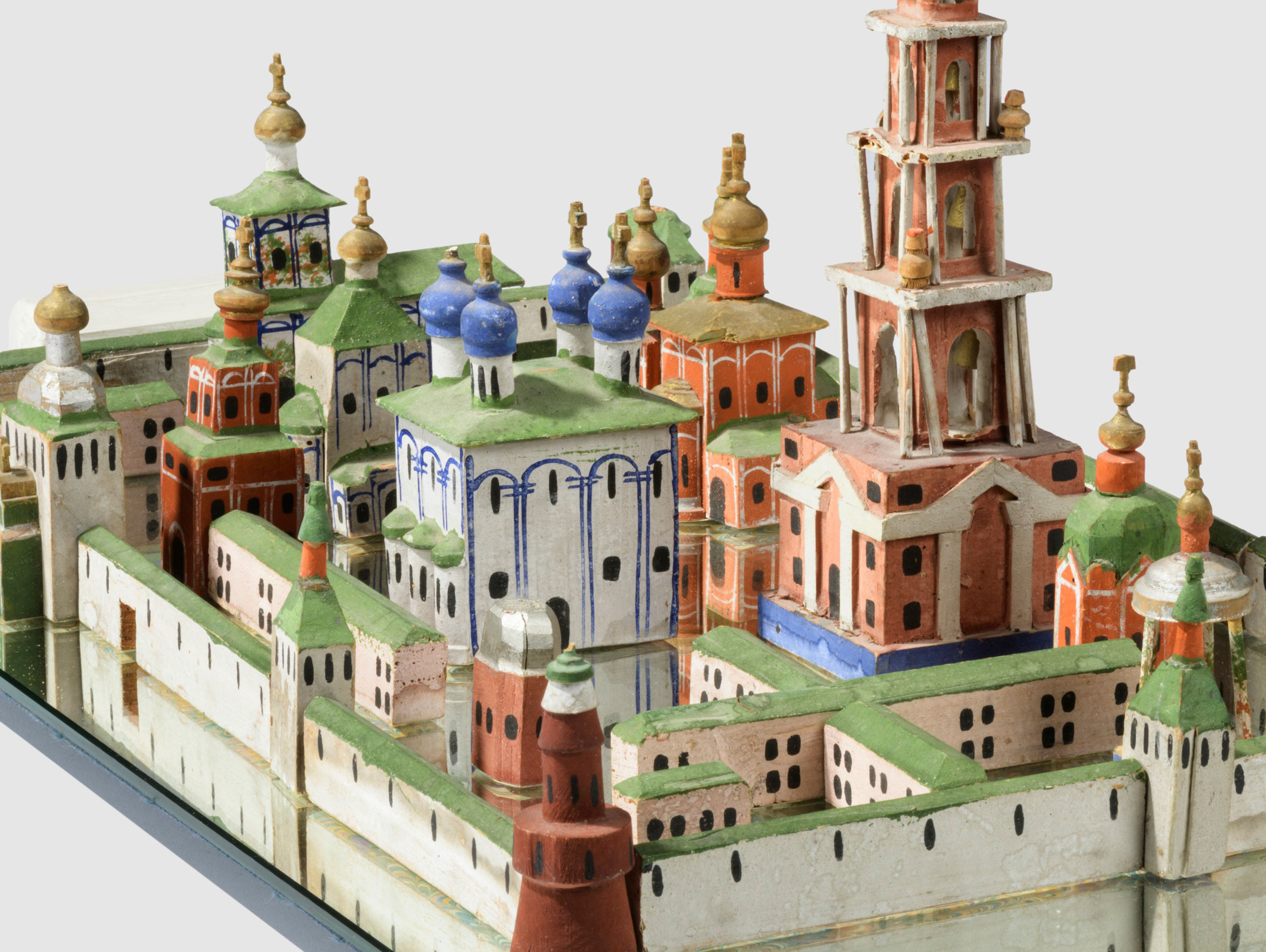A Russian painted pine model of the Trinity Monastry of St. Sergius, c. 1900. Estimate: £2,000-3,000. Offered in Alexandra Tolstoy: An Interior by Sibyl Colefax & John Fowler, 4-25 November, Online