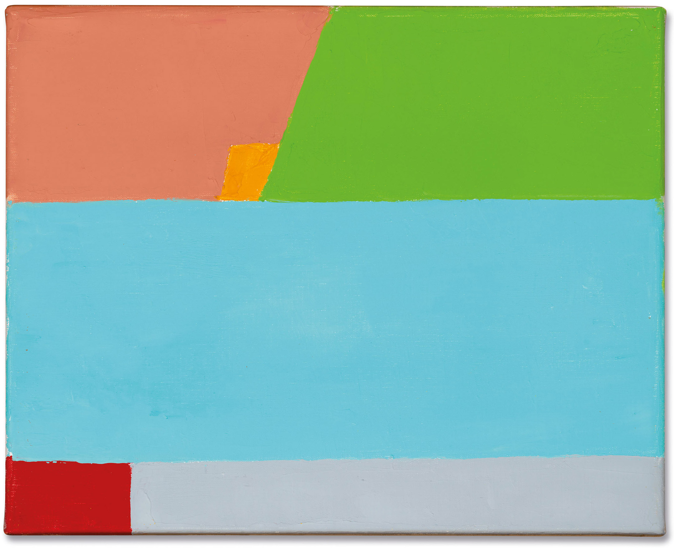 Etel Adnan (b. 1925), Untitled, 2013. Oil on canvas. 9½ x 11⅞ in (24.1 x 30.1 cm). Sold for £40,000 at Christie’s in London on 23 October 2020