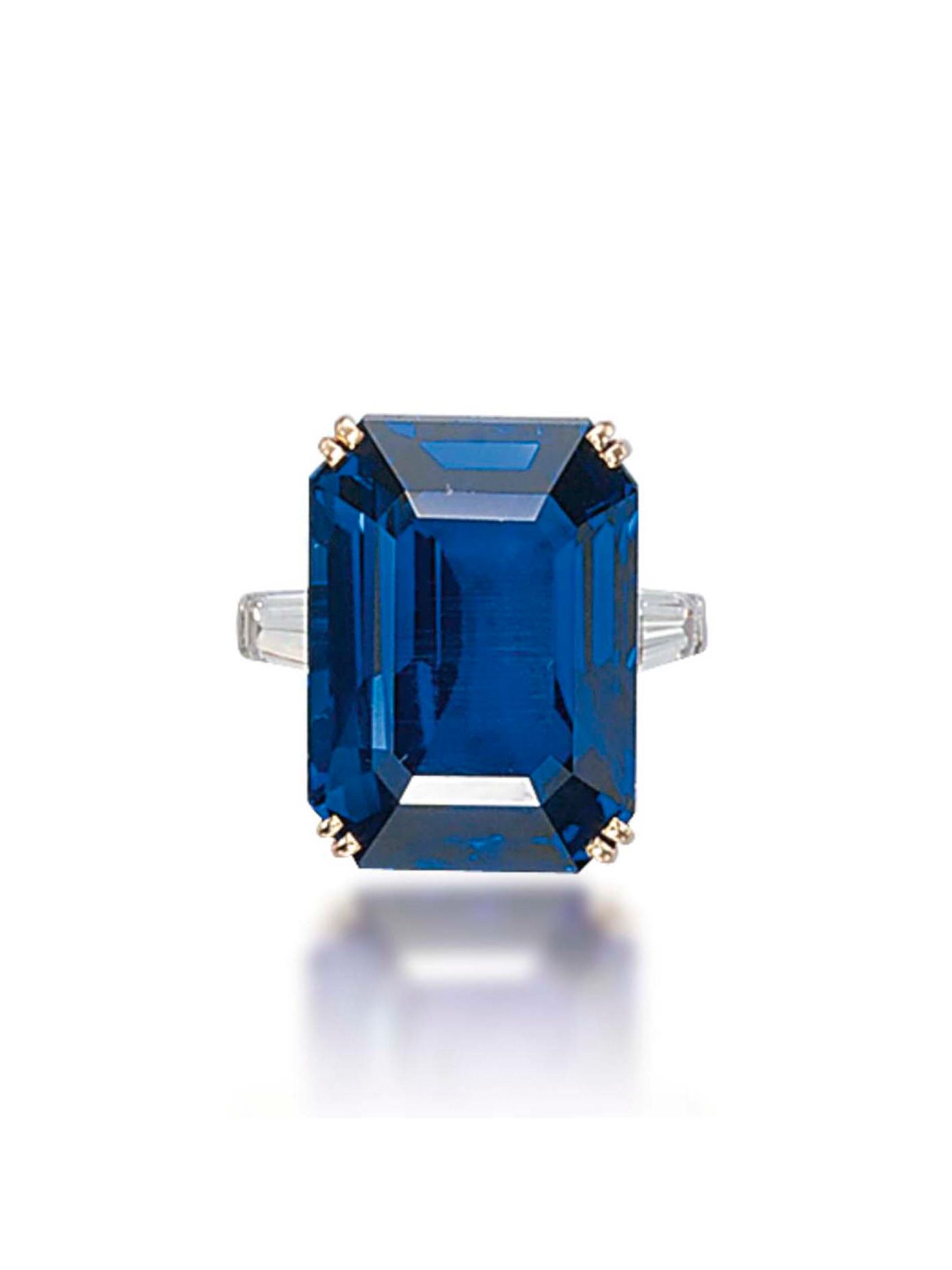 A sapphire and diamond ring, mounted by Boucheron, accompanied by report no. 61749. Sold for CHF 627,000 on 14 May 2012 at Christie’s in Geneva