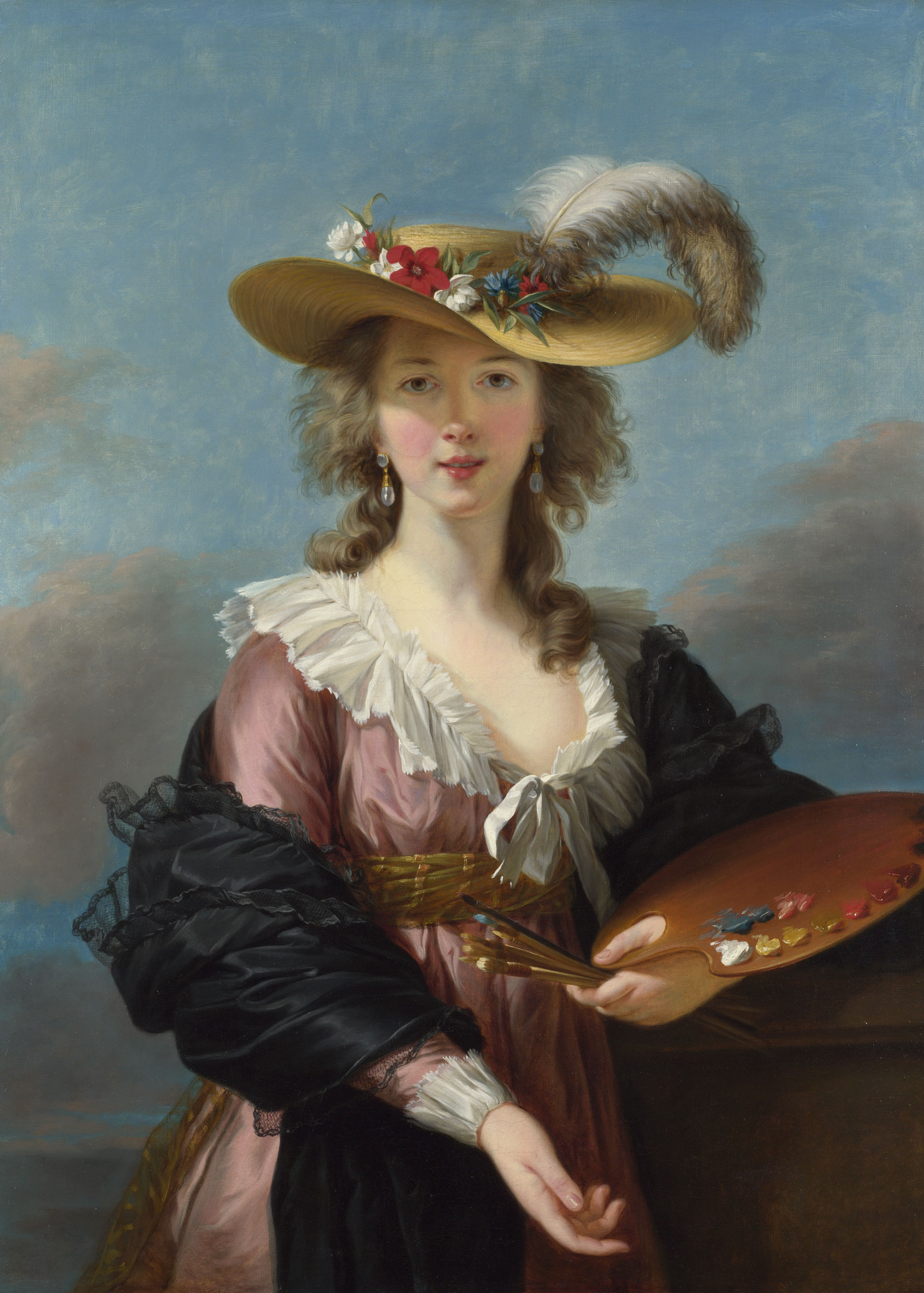 Elisabeth Louise Vigée Le Brun (1755-1842), Self-Portrait in a Straw Hat, after 1782. Oil on canvas. 97.8 x 70.5 cm. Photo: © The National Gallery, London
