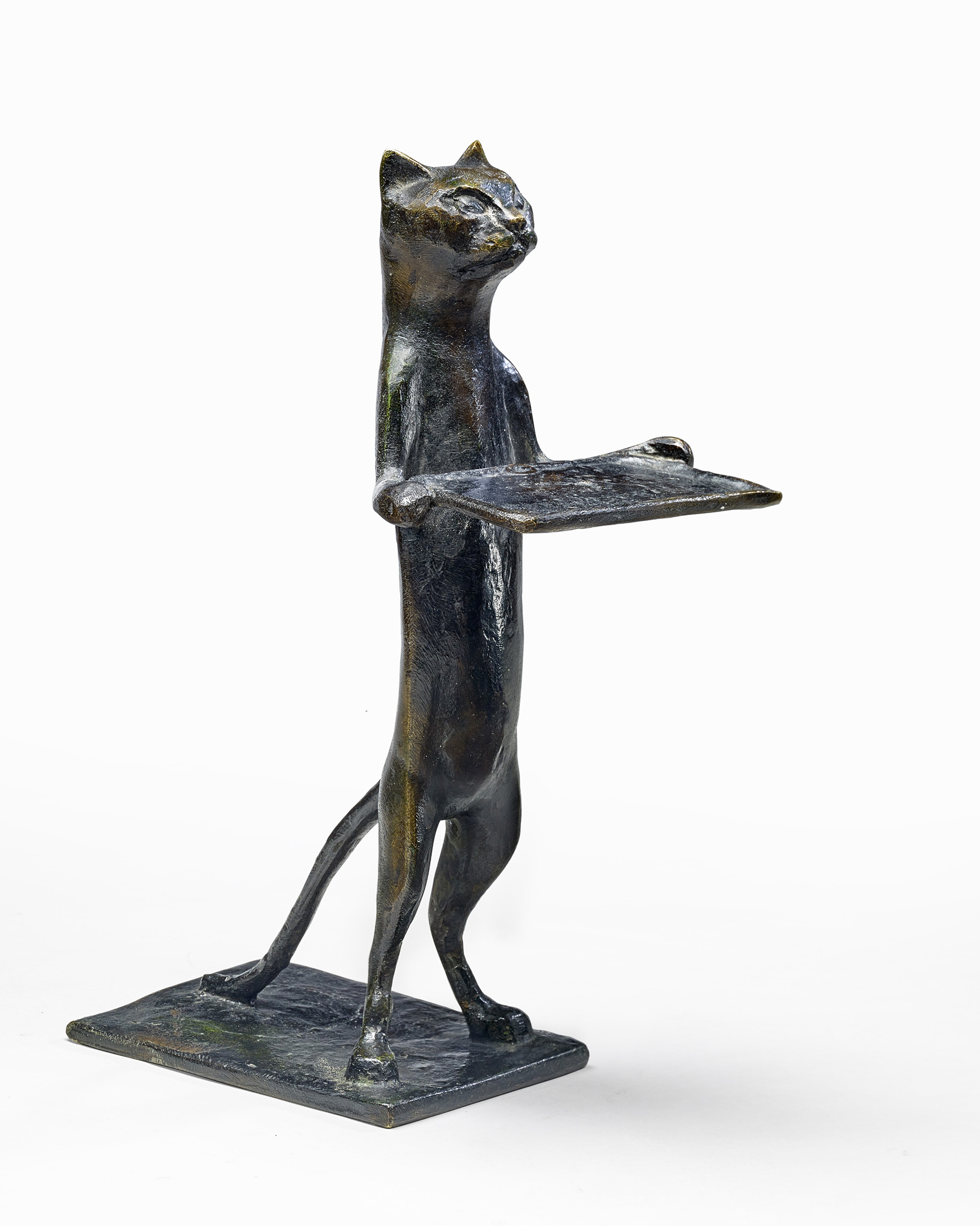 Diego Giacometti, Chat maître d’hôtel / Cat butler, Bronze. 29 x 21 x 12 cm. © Adagp Paris 2021