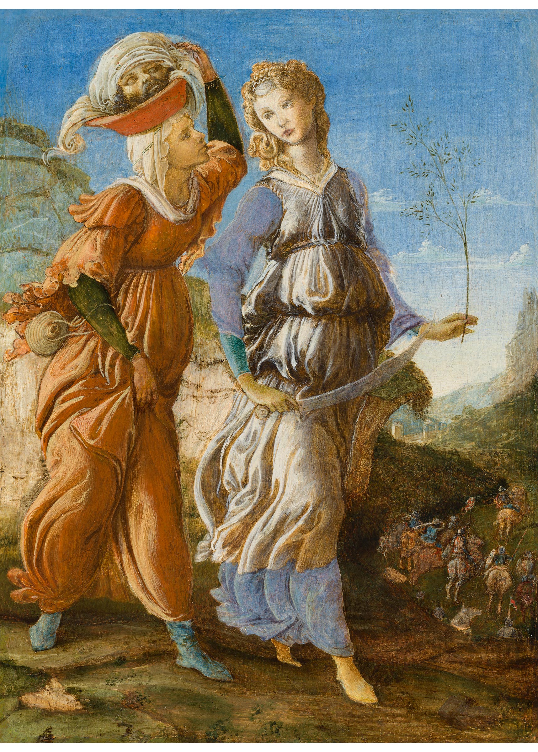 Sandro Botticelli (1444-1510), The&nbsp;Return of Judith&nbsp;to Bethulia, 1469-70. Tempera on wood. 29.2 x 21.6 cm. Cincinnati Art Museum, John J. Emery Fund, 1954.463