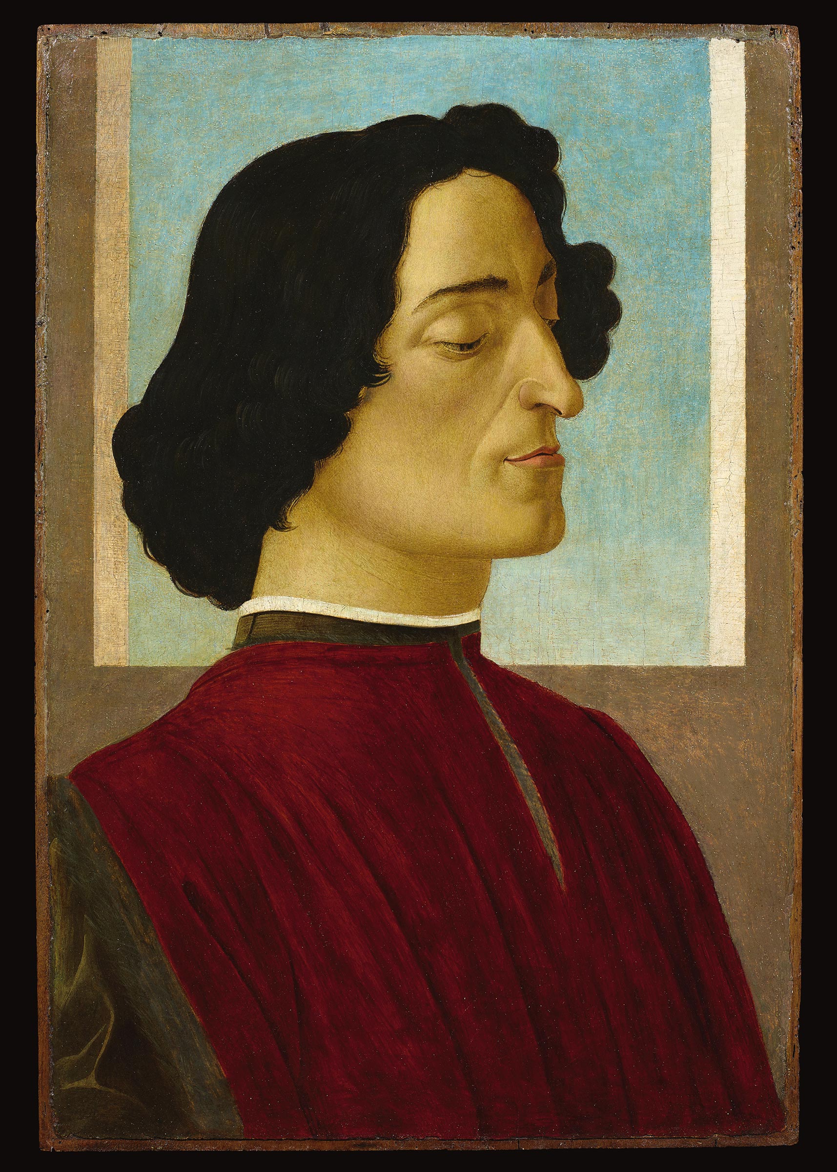 Sandro Botticelli (1444-1510), Portrait of Giuliano de&rsquo; Medici, 1478-80. Tempera and oil on wood. 59.5 x 39.3 cm. Fondazione Accademia Carrara, Bergamo. Photo: &copy; Fondazione Accademia Carrara, Bergamo