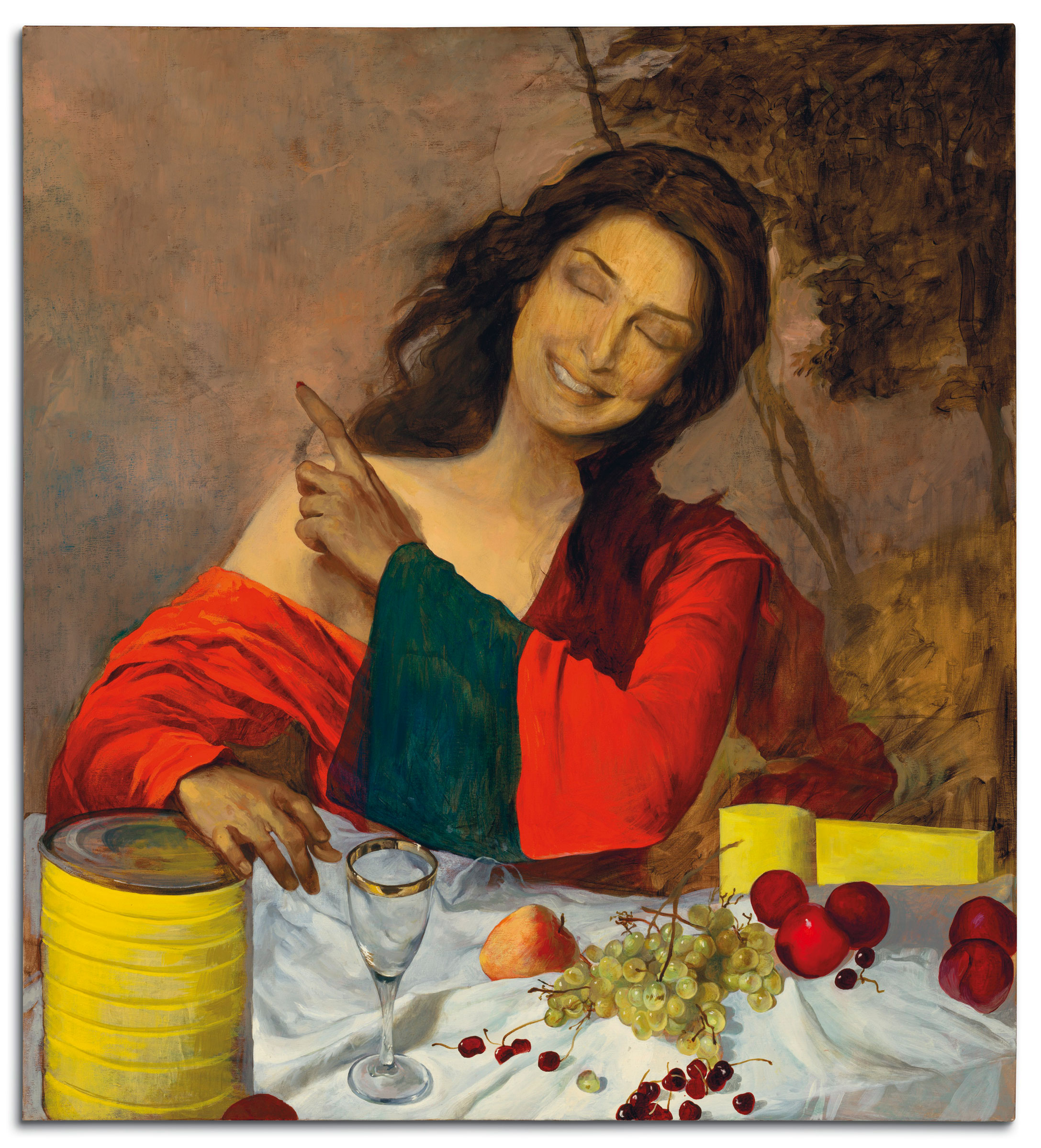 Salman Toor (b. 1983), Recipe, 2011. Oil on canvas. 42½ x 38⅛ in (107 x 96.8 cm). Sold for £325,000 on 25 March 2021 at Christie’s in London