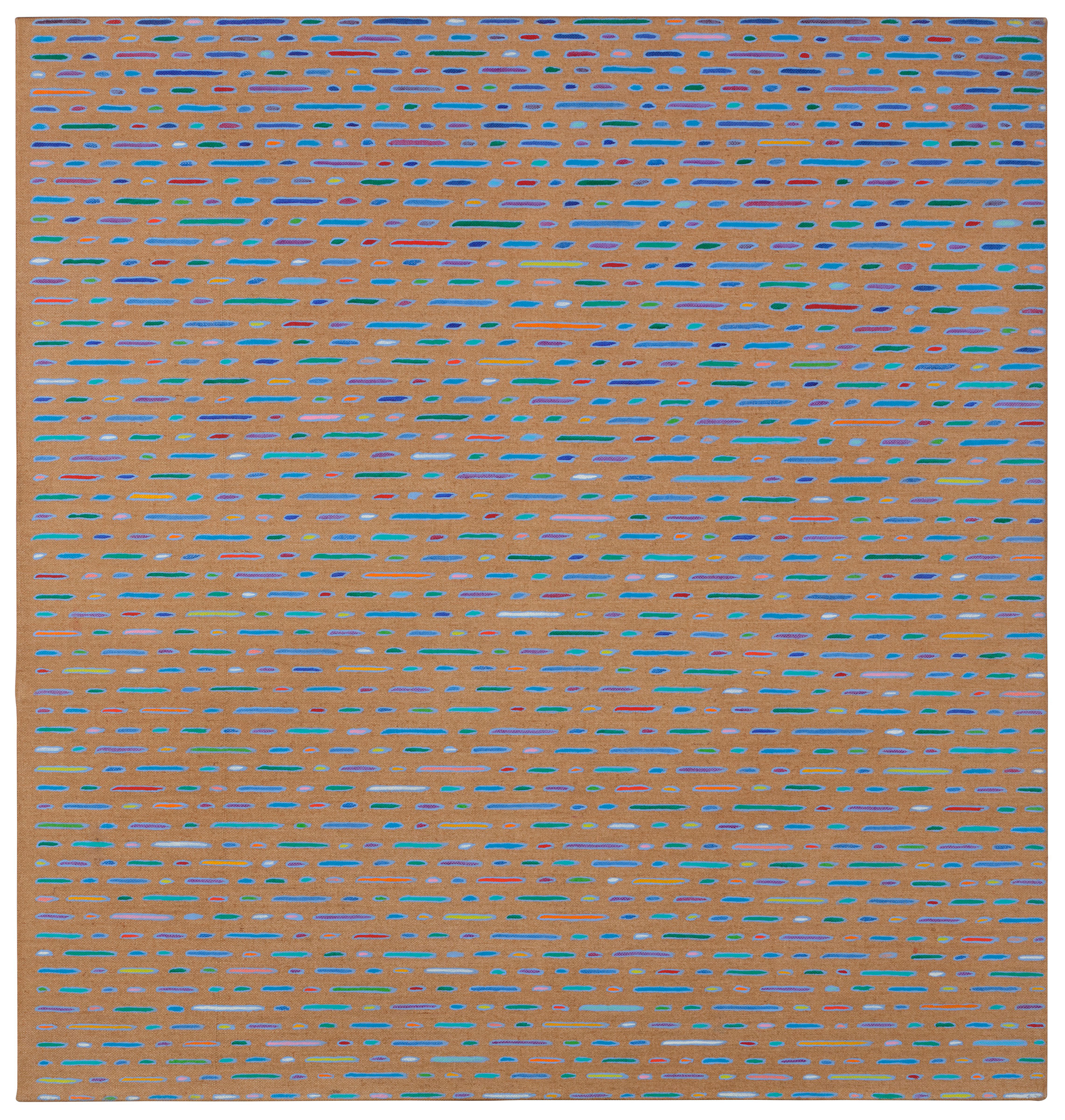 Piero Dorazio, Nelle Ore V, 1976. Oil on canvas. 110 x 110 cm. Estimate: €40,000-60,000. Offered in The Curator’s Eye: The Collection of Professor Dr Karin von Maur, 11-25 May, Online