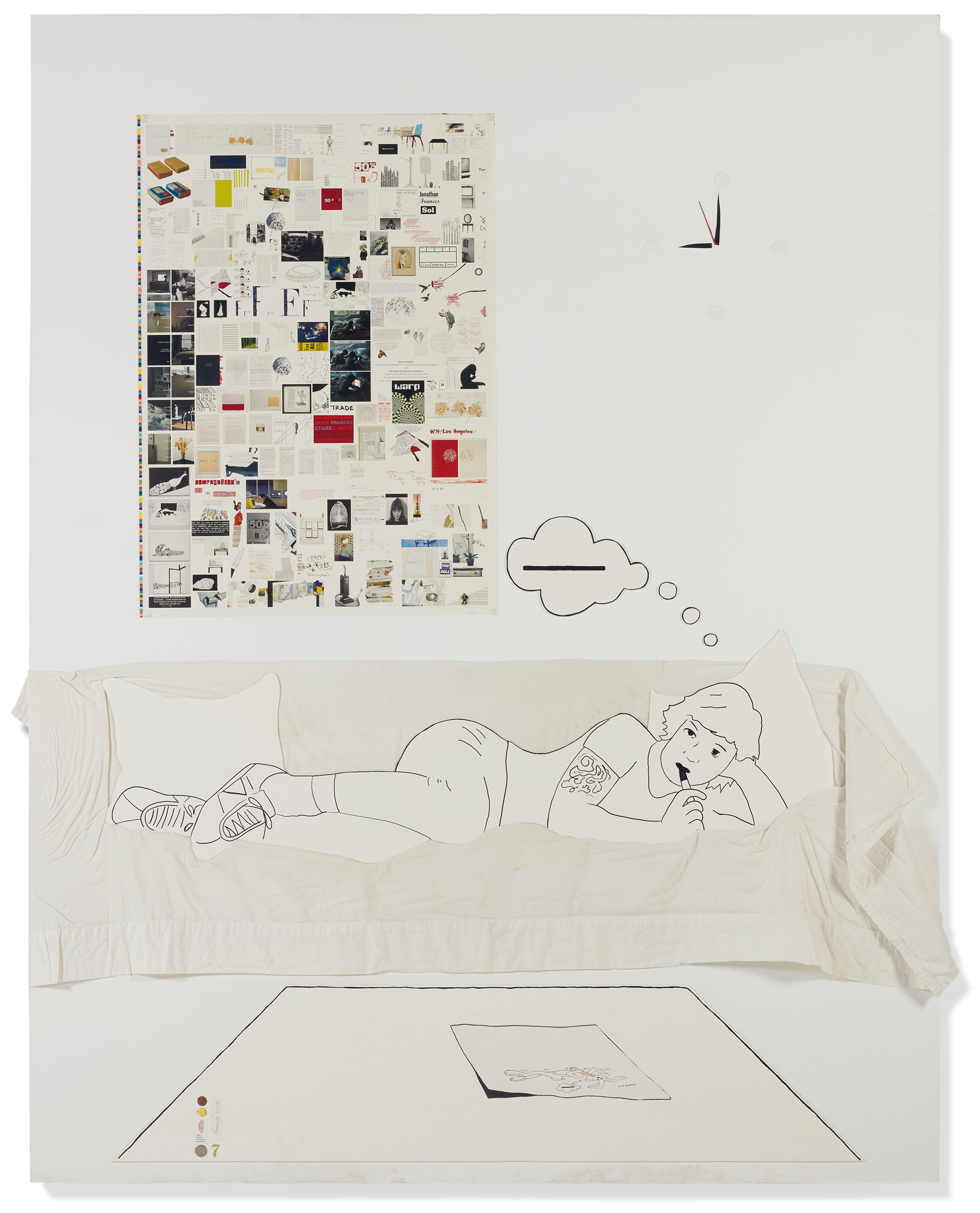 弗朗西斯&middot;史塔克(1967年生)， 《图像校样》，2007年作。混合媒介 木材。整体：93 x 72 x 1&frac34;英寸(236.2 x 182.9 x 4.5公分)。估价：10,000-15,000英镑。此作将于2021年7月2日在佳士得伦敦「战后及当代艺术(日间拍卖)」中呈献