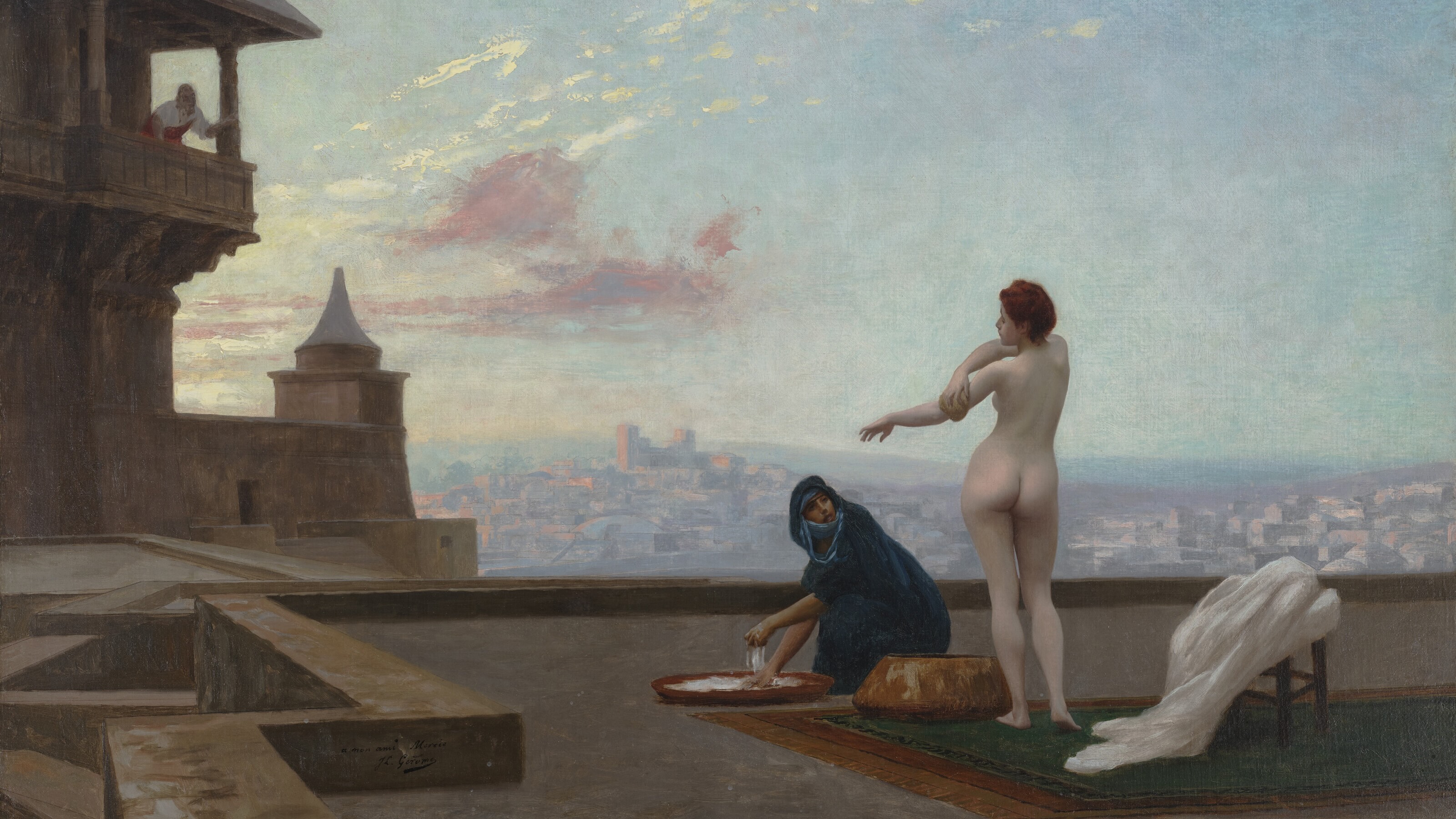 Jean-Leon Gerome, Bethsabee (Bathsheba), 1889, sold for $403,200 on 21 October 2022 at Christie's in New York