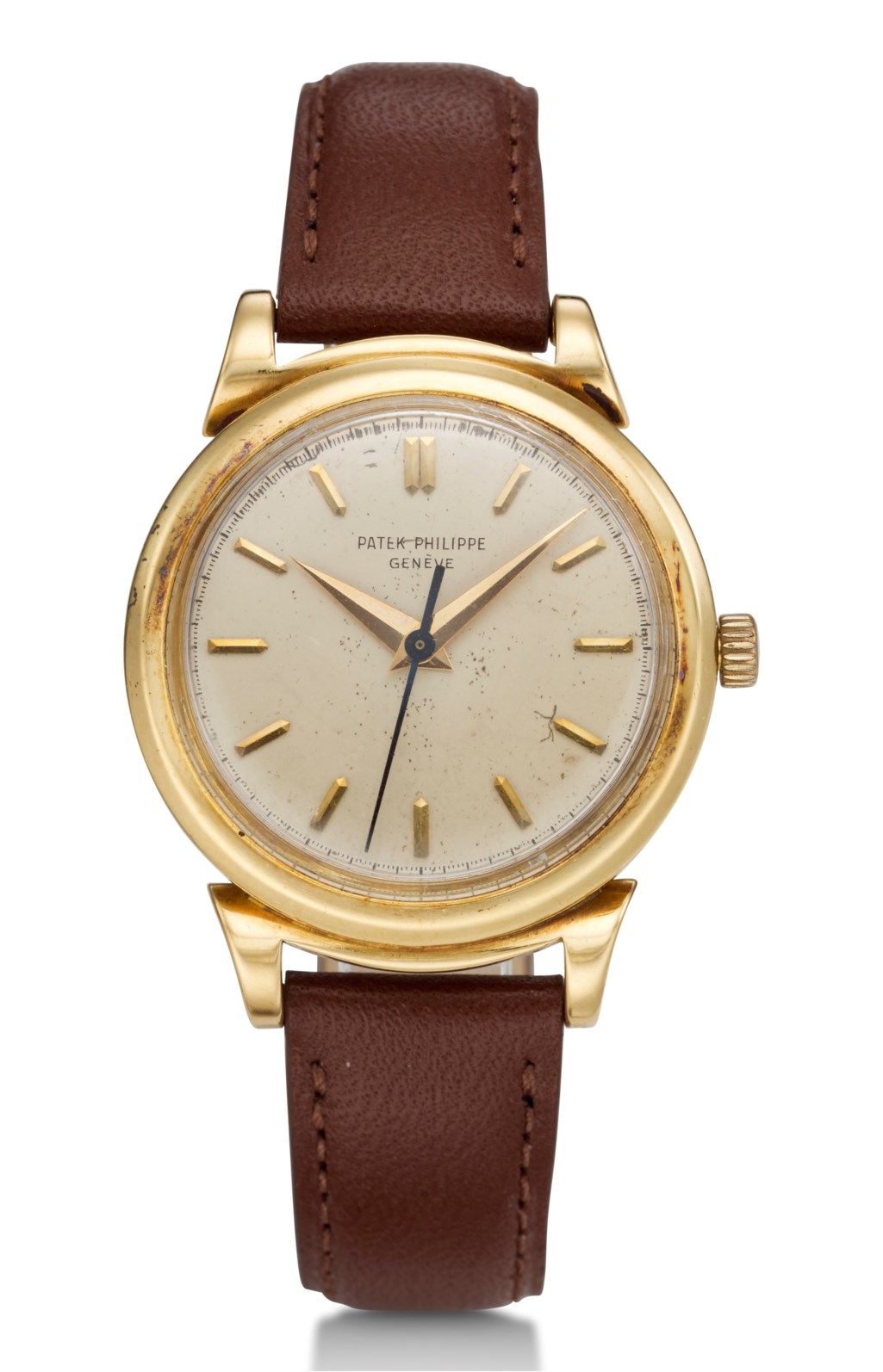 Patek Philippe, Calatrava, 18k yellow gold, Ref. 1491. Estimate: $12,000-18,000. Offered in Watches Online: The New York Edition on 8-22 June 2021 at Christie’s Online