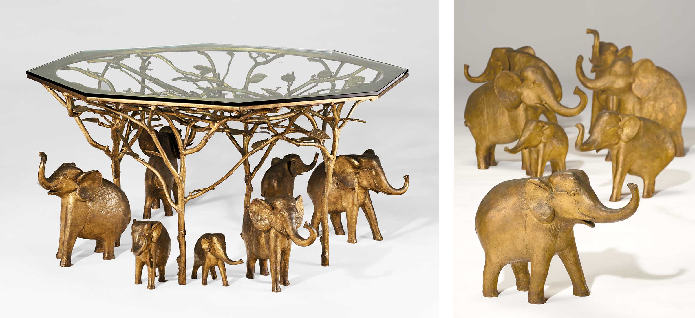 François-Xavier Lalanne (1927–2008), ‘Troupeau d'Eléphants dans les Arbres’ Table