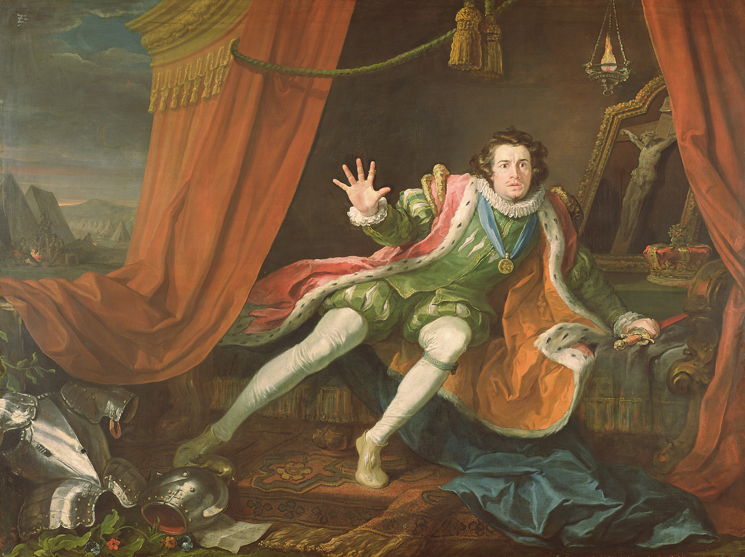 William Hogarth (1697-1764), David Garrick as Richard III, 1745. Oil on canvas. 190.5 x 250 cm. Walker Art Gallery, Liverpool. Photo: © National Museums, Liverpool / Bridgeman Images