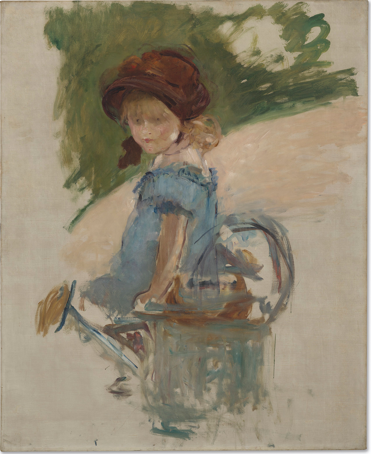  &Eacute;douard Manet, Julie manet sur l&rsquo;arrosoir, 1882.&nbsp;Oil on canvas. 39⅜ x 31⅞ in (100 x 81.1 cm). Estimate: &euro;4,000,000-6,000,000. Offered in Paris Avant-garde on 21 October 2021 at Christie&rsquo;s in Paris