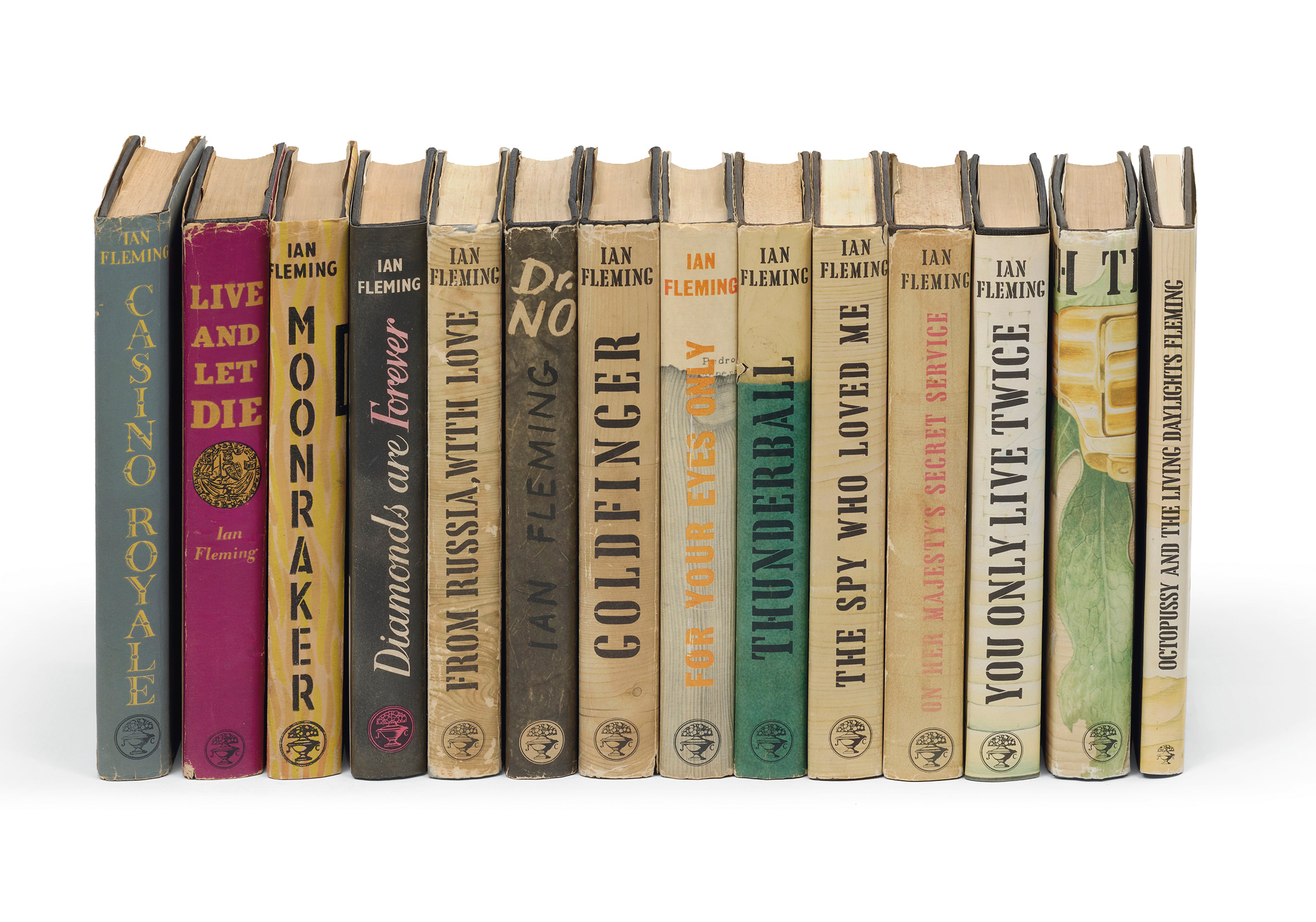 Ian Fleming (1908-1964), a complete set of James Bond novels in their original dustjackets. London: Jonathan Cape, 1953-1966. Sold for £30,000 on 15 December 2021 at Christie’s in London