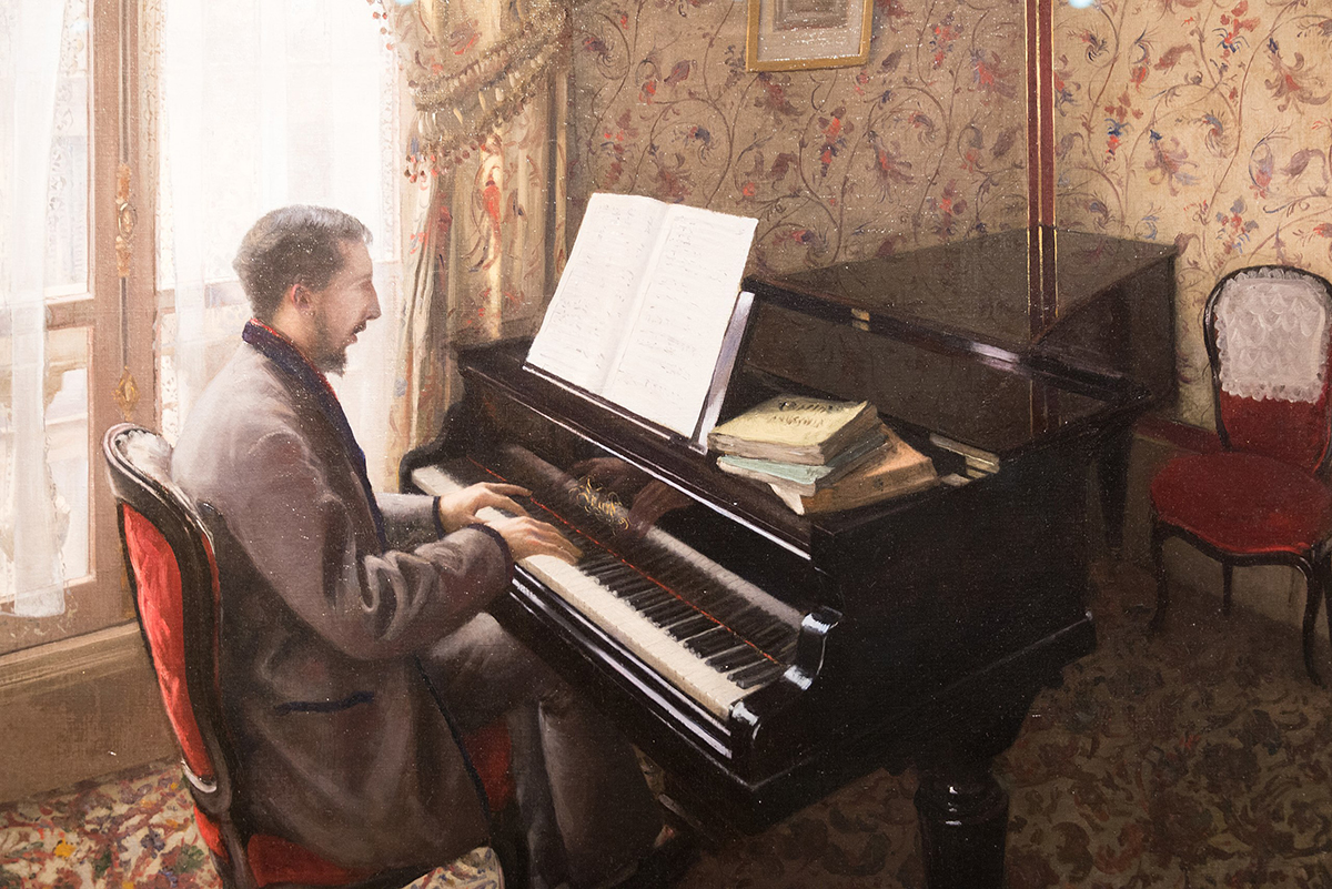 Gustave Caillebotte, Jeune homme au piano, 1876, Artizon Museum, Tokyo