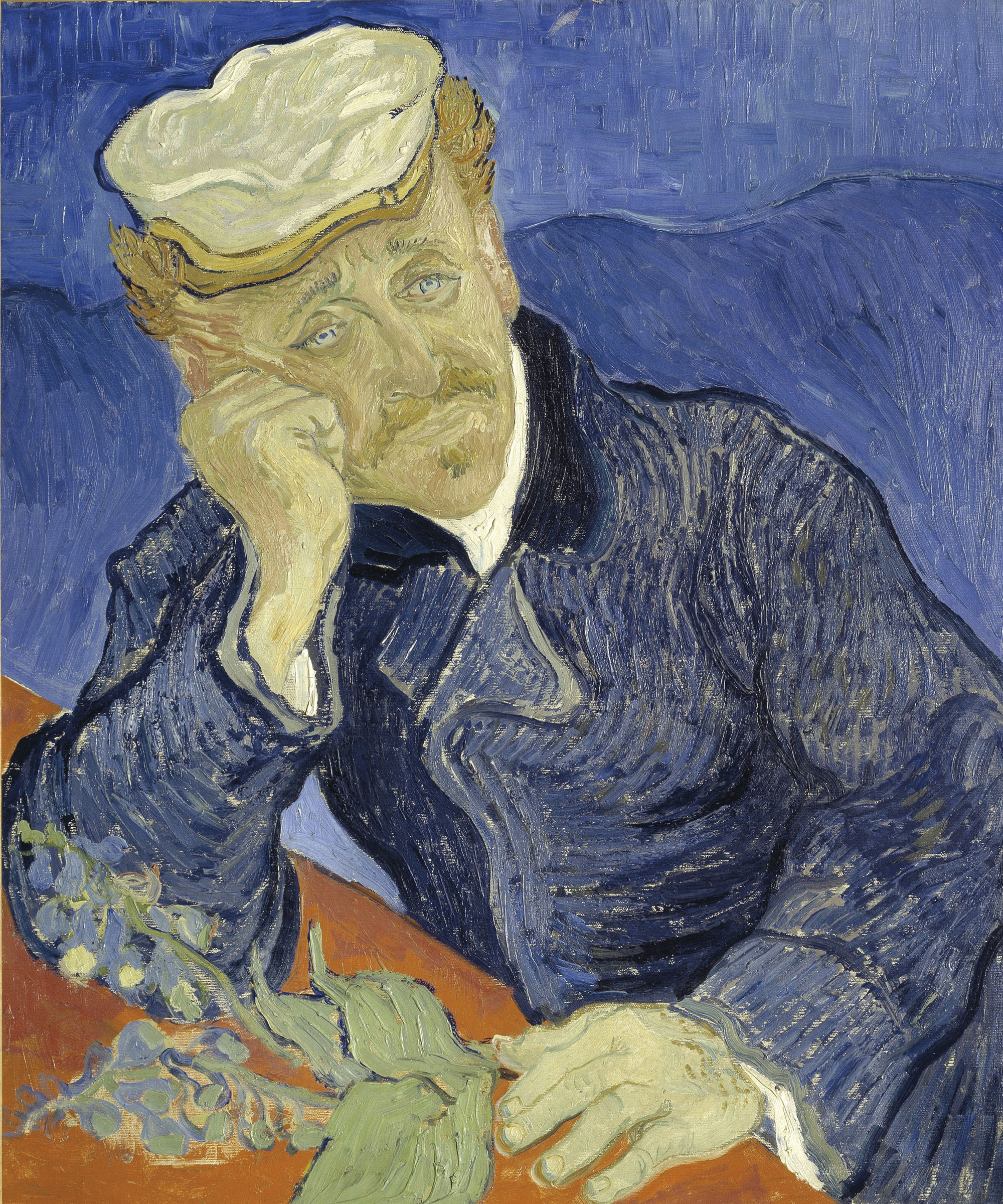 Vincent van Gogh, Portrait of Dr. Gachet, 1890. Musée d’Orsay, Paris. Digital Image: Scala / Art Resource, NY