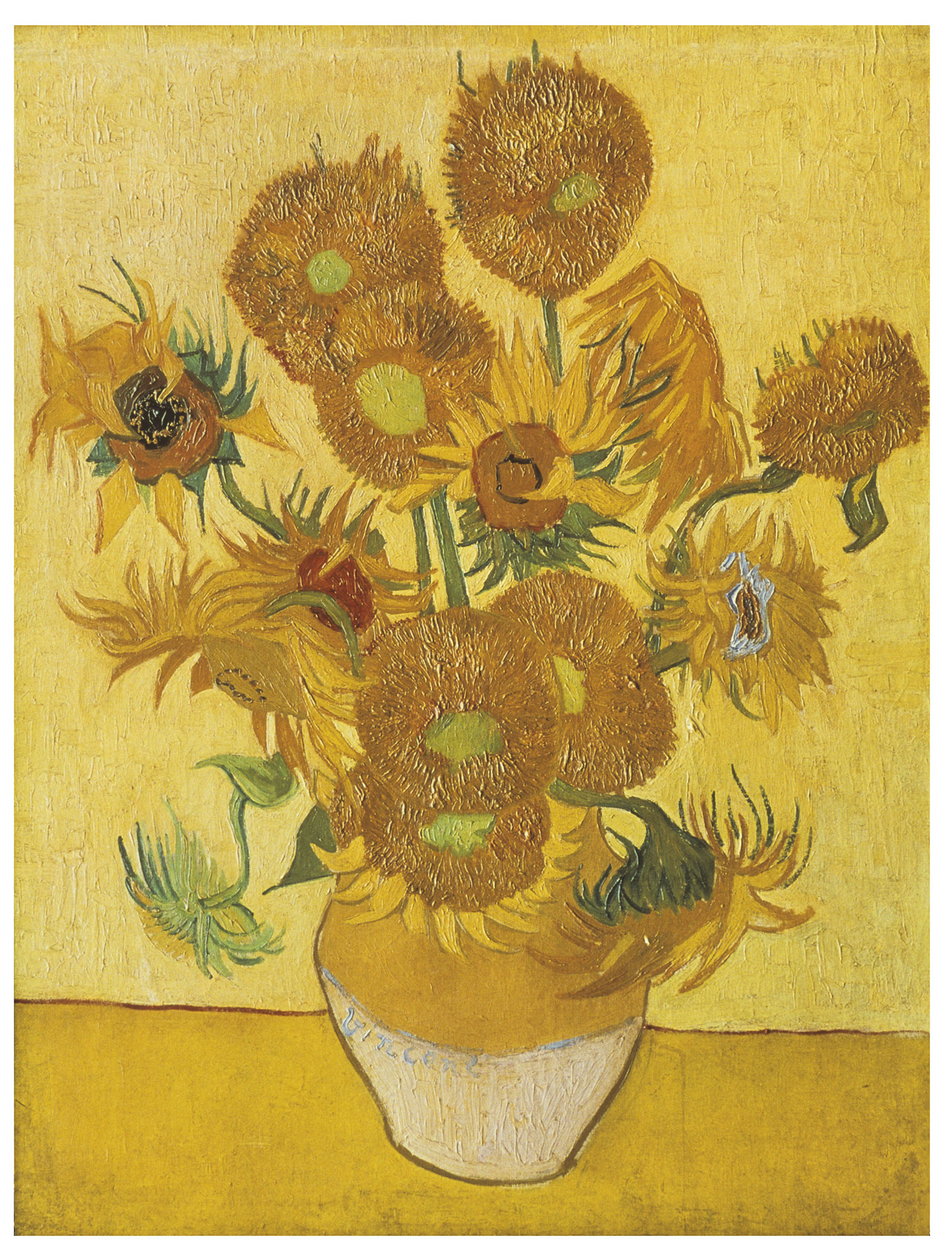 Vincent van Gogh, Sunflowers, 1889. Van Gogh Museum, Amsterdam. Digital Image: Art Resource, New York