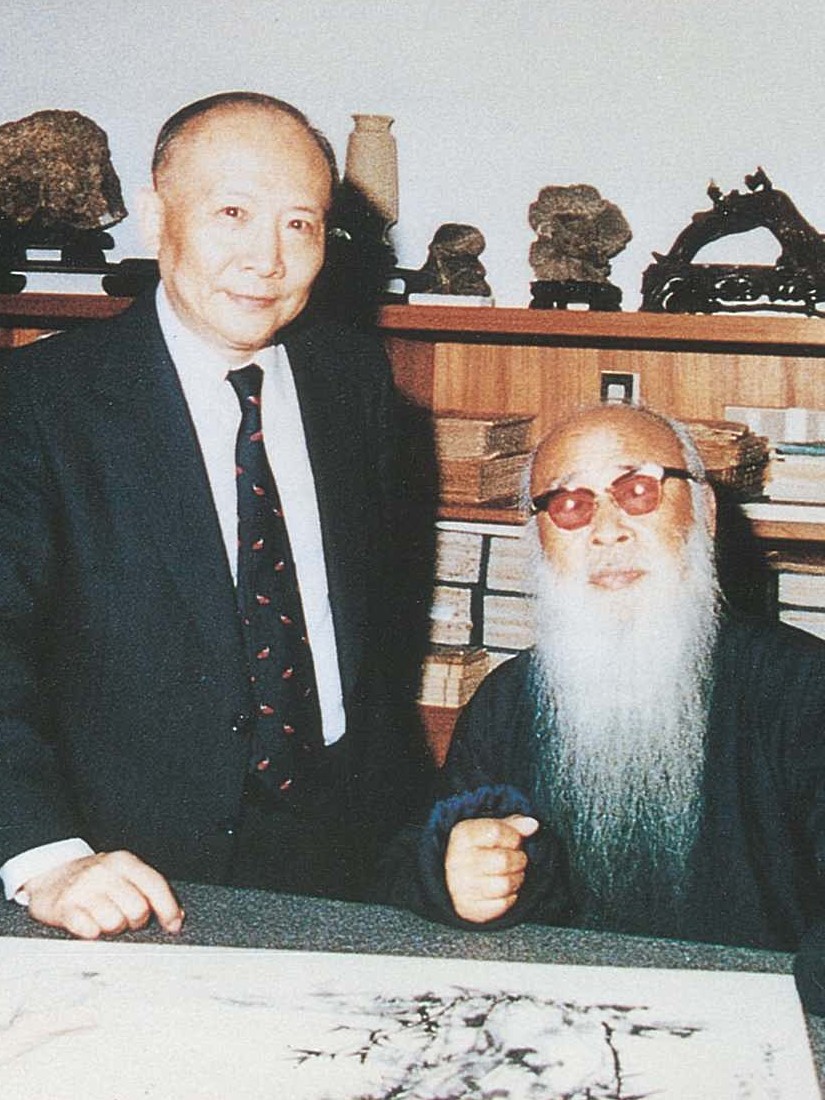 Wong Nan-ping with Zhang Daqian