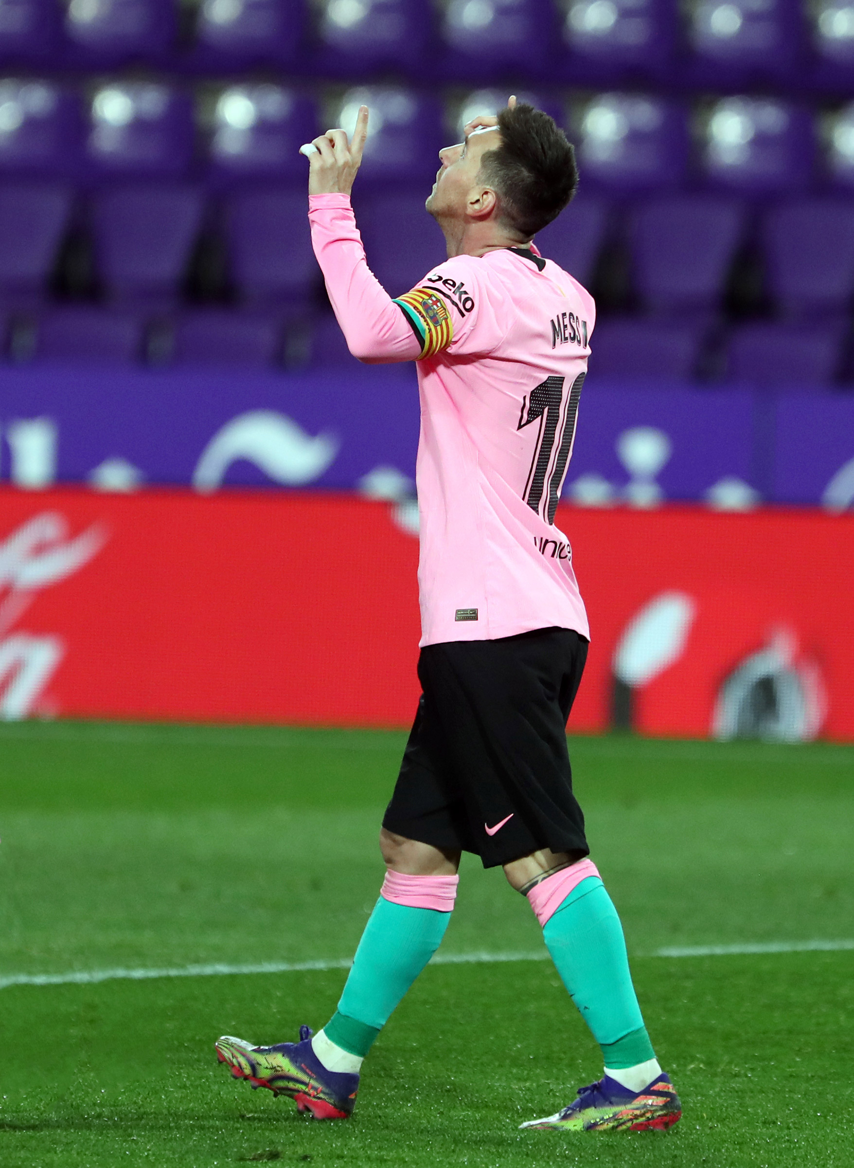 Lionel Messi of FC Barcelona during the La Liga Santander match between Real Valladolid and FC Barcelona on 22 December 2020