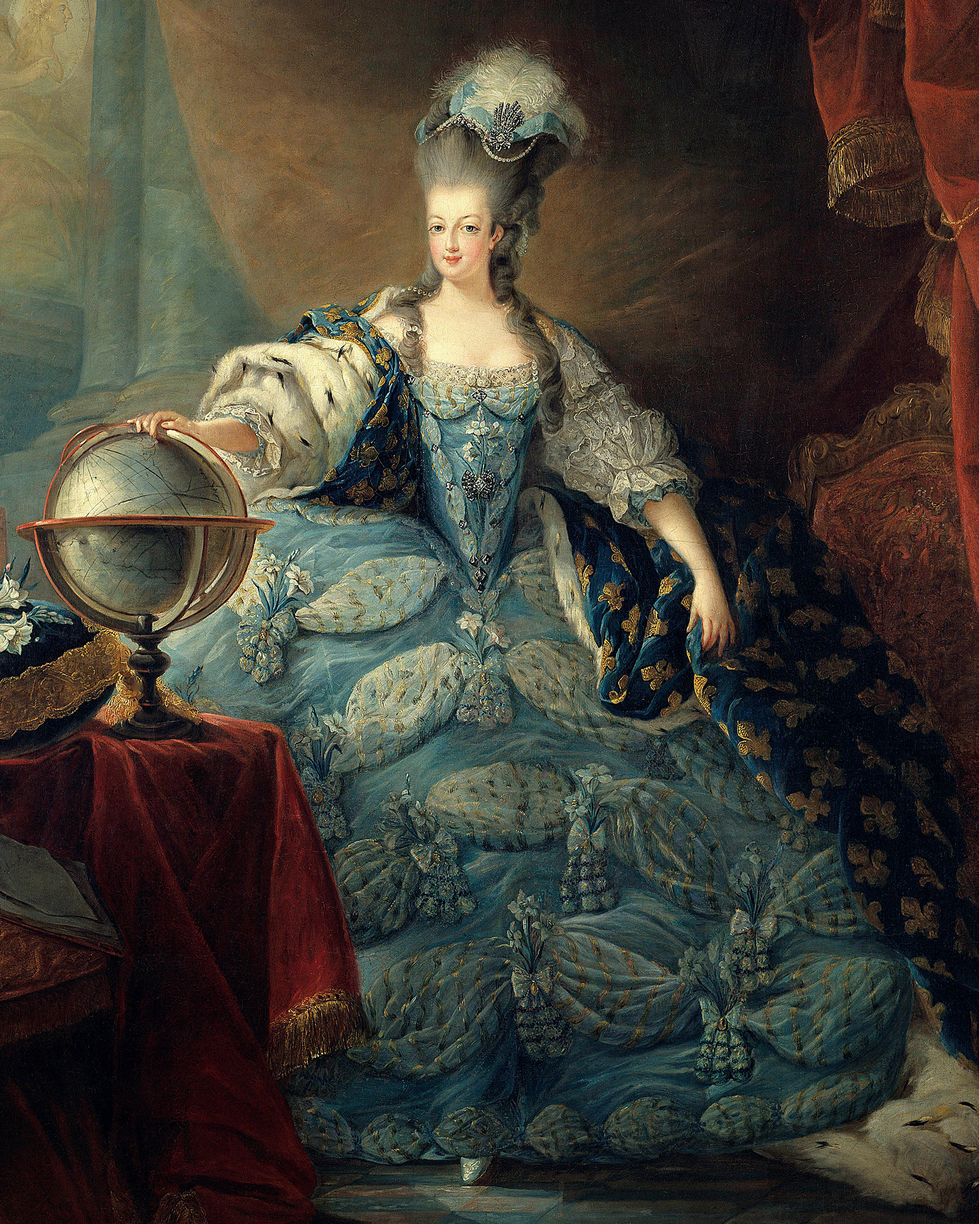 Portrait of Marie Antoinette, 1775, by Jean-Baptiste Andre Gautier D&rsquo;Agoty (1740-1786). Mus&eacute;e et Domaine National de Versailles et de Trianon, Versailles. Photo: &copy; Photo Josse / Bridgeman Images