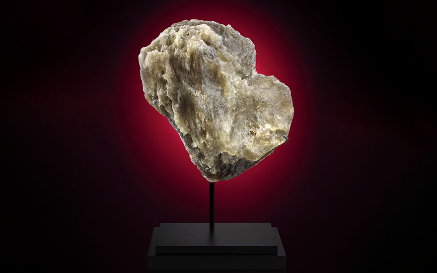 A tektite or desert glass from an asteroid impact