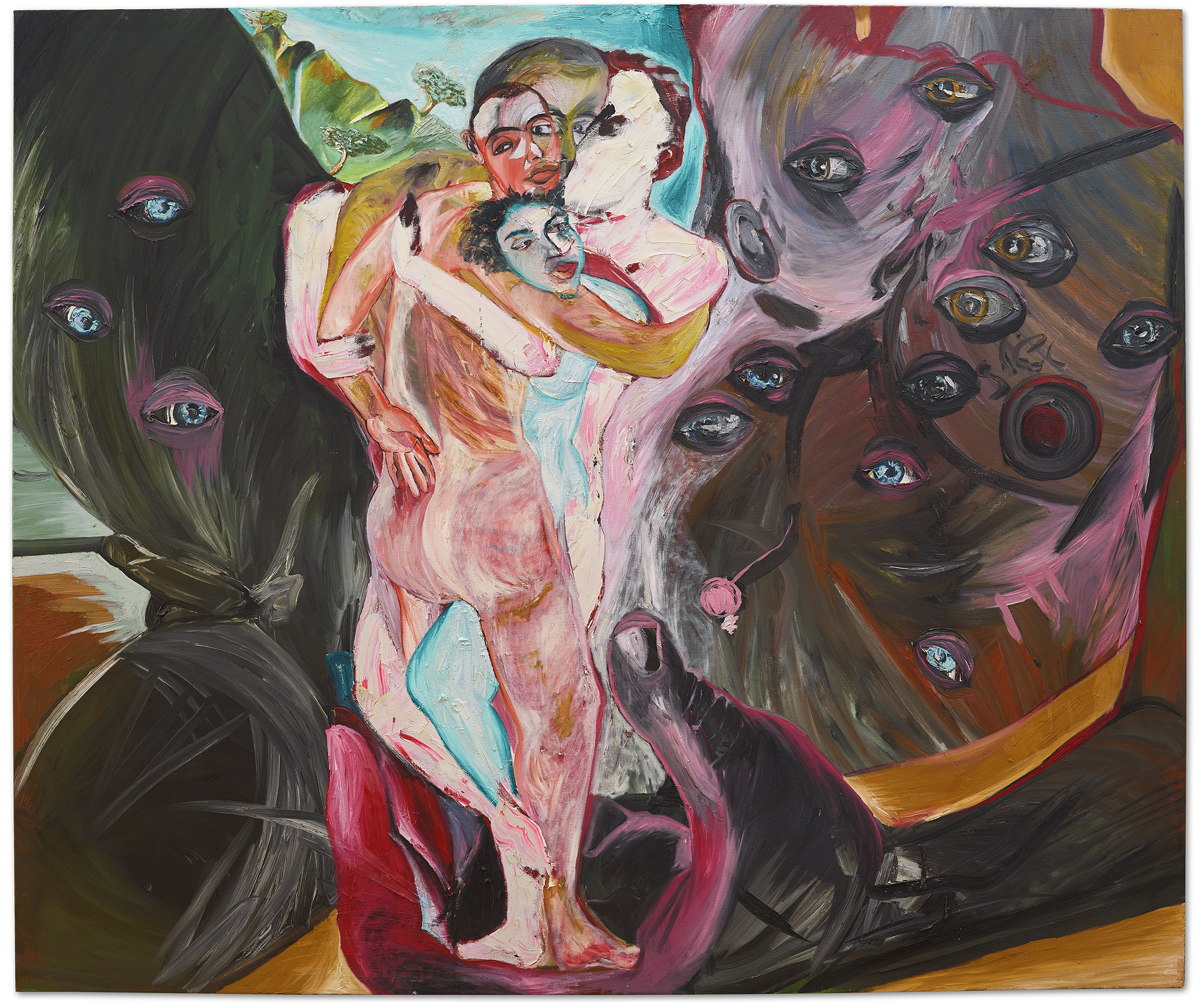 Francesco Clemente (b. 1952), The Fourteen Stations, No. XI, 1981-82. Oil and wax on linen. 78 x 93¾ in (198 x 238.1 cm). Sold for $1,860,000 in The Collection of Thomas and Doris Ammann on 9 May 2022 at Christie’s in New York