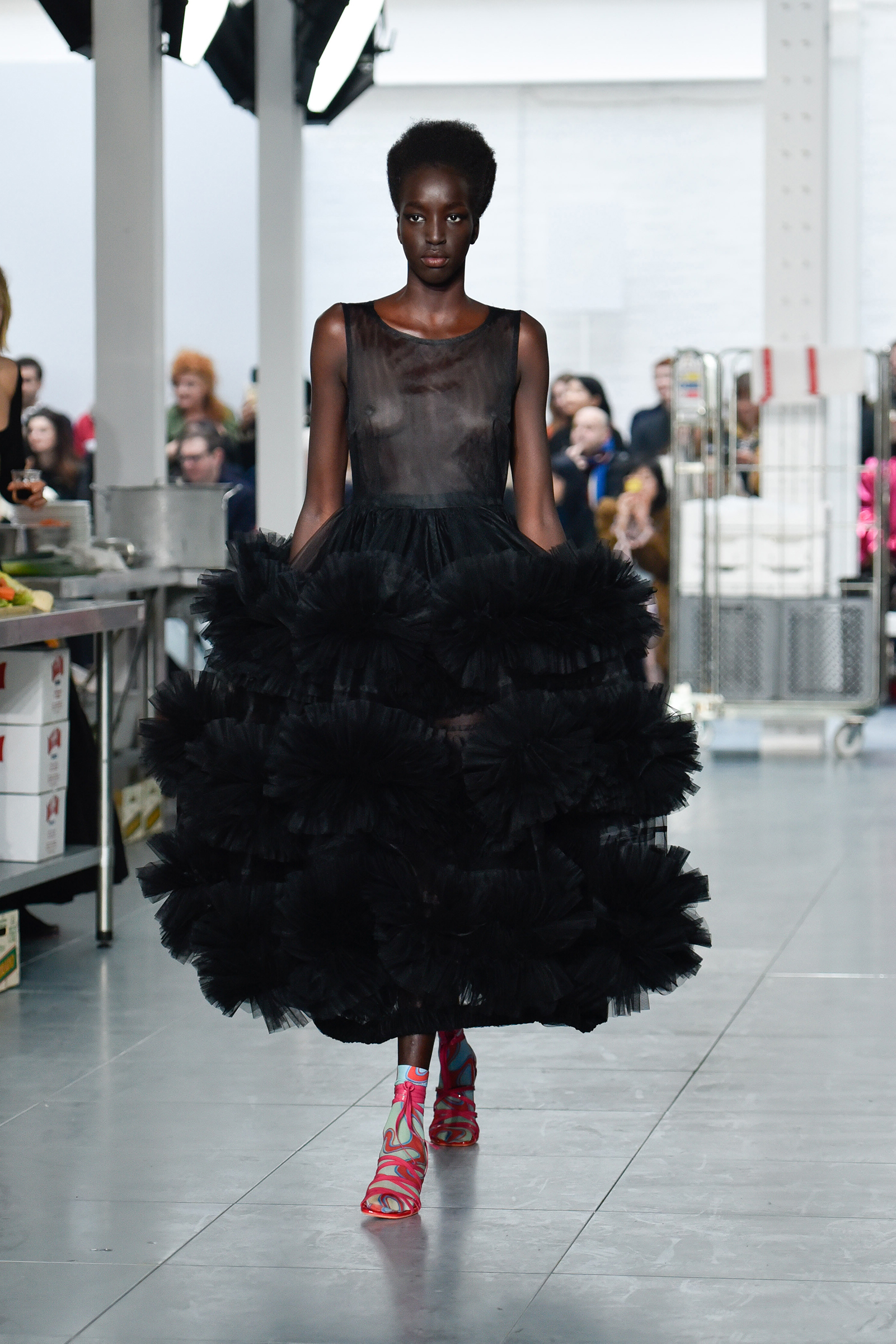 Look 29 from Molly Goddard’s Autumn/Winter 2018 Collection. Photo: Courtesy of Molly Goddard