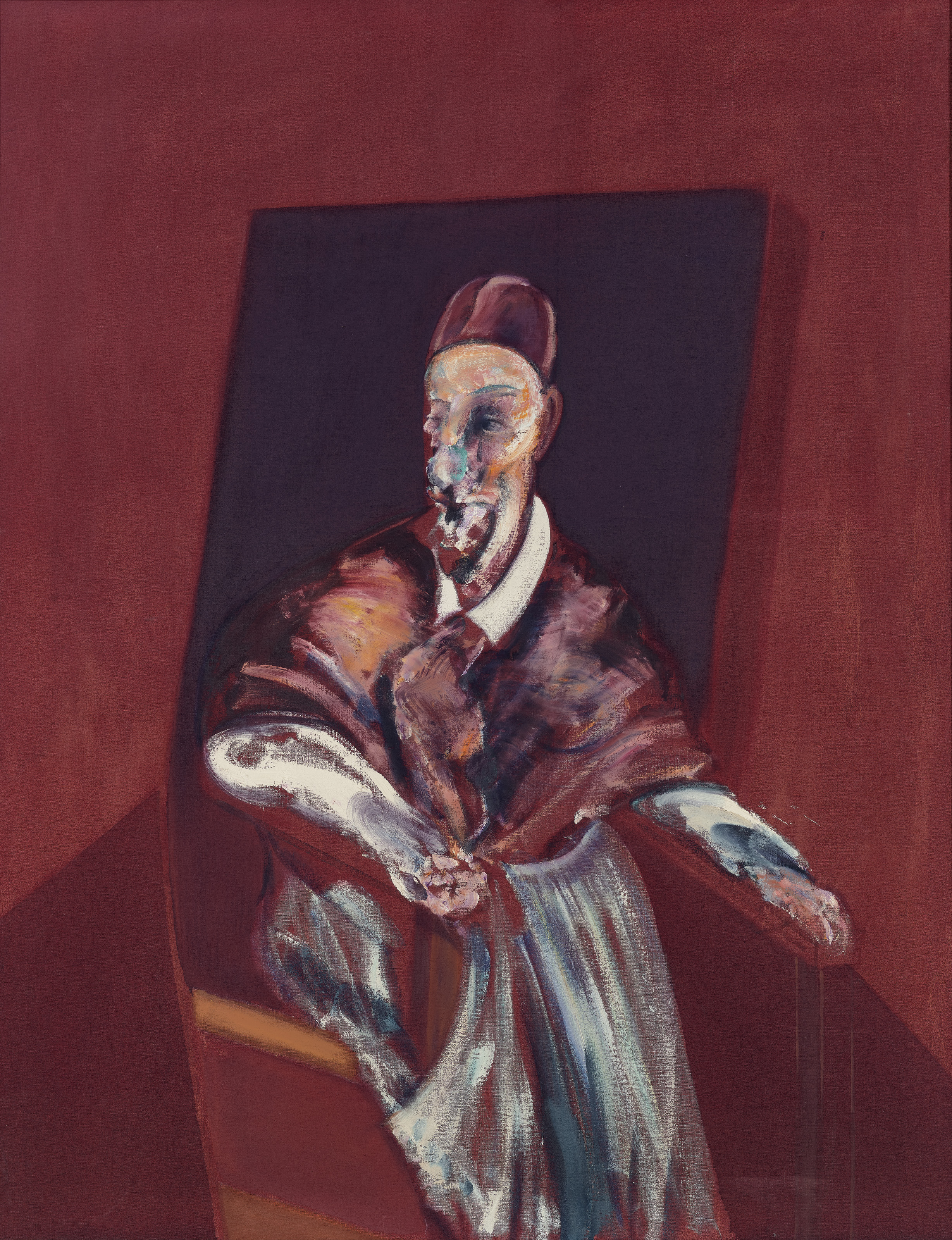 Francis Bacon (1909-1992), Seated Figure, 1960. Oil on canvas. 60⅛ x 47 in (152.8 x 119.5 cm)