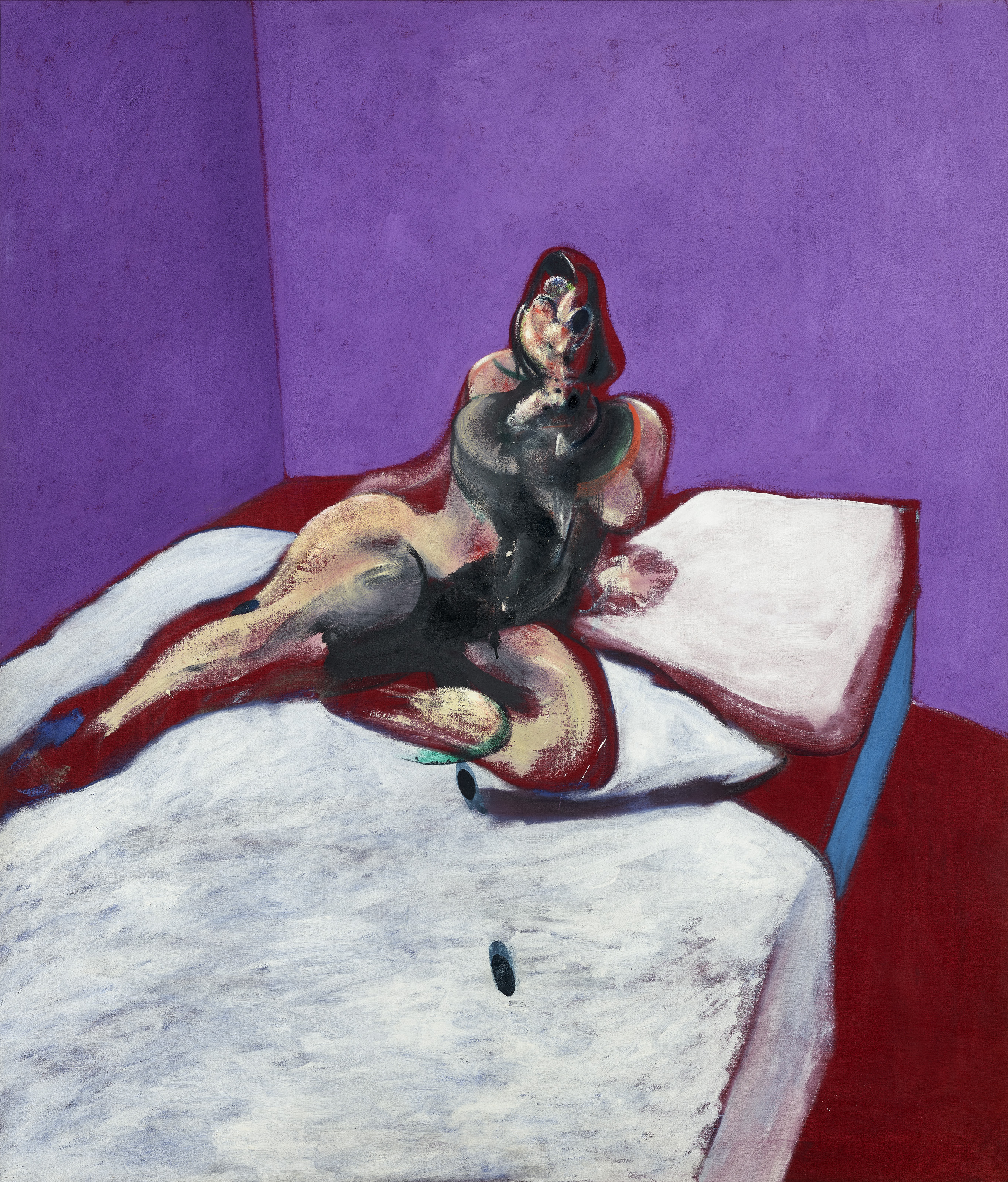 Francis Bacon (1909-1992), Portrait of Henrietta Moraes, 1963. Oil on canvas. 65 x 56 in (165.1 x 142.2 cm)