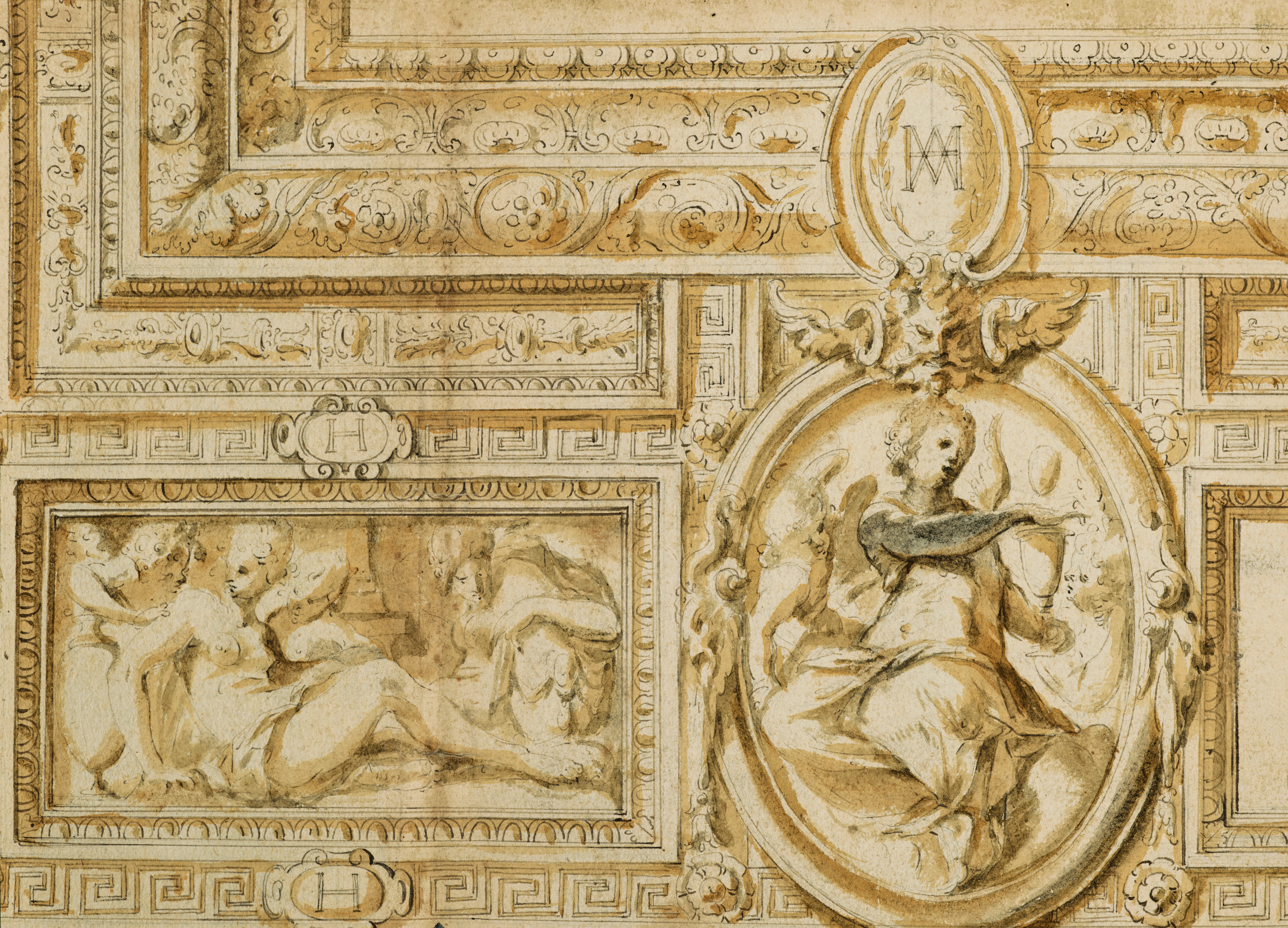 Martin Fréminet (1567-1619), Three studies for the Trinity Chapel of the Fontainebleau Castle, 1858. Estimate: €70,000-100,000. Offered in Maîtres Anciens - Dessins, Peintures, Sculptures on 18 May 2022 at Christie's in Paris