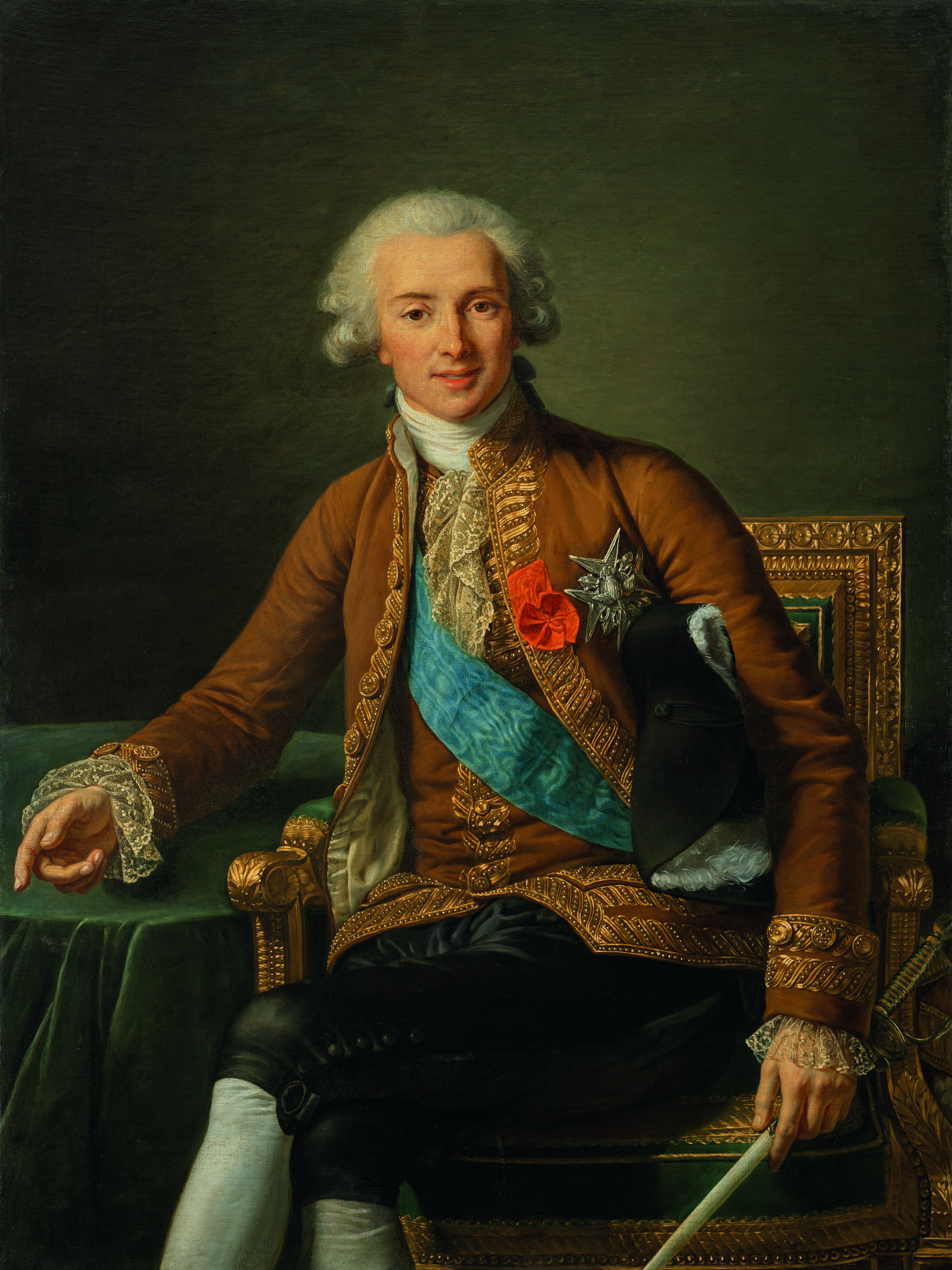 Élisabeth Louise Vigée Le Brun (1755-1842), Portrait de Joseph Hyacinthe François-de-Paule de Rigaud, comte de Vaudreuil. Oil on canvas. 51 x 38 in (129.5 x 96.5 cm). Estimate: €250,000-350,000. Offered in Maîtres Anciens - Dessins, Peintures, Sculptures on 18 May 2022 at Christie's in Paris