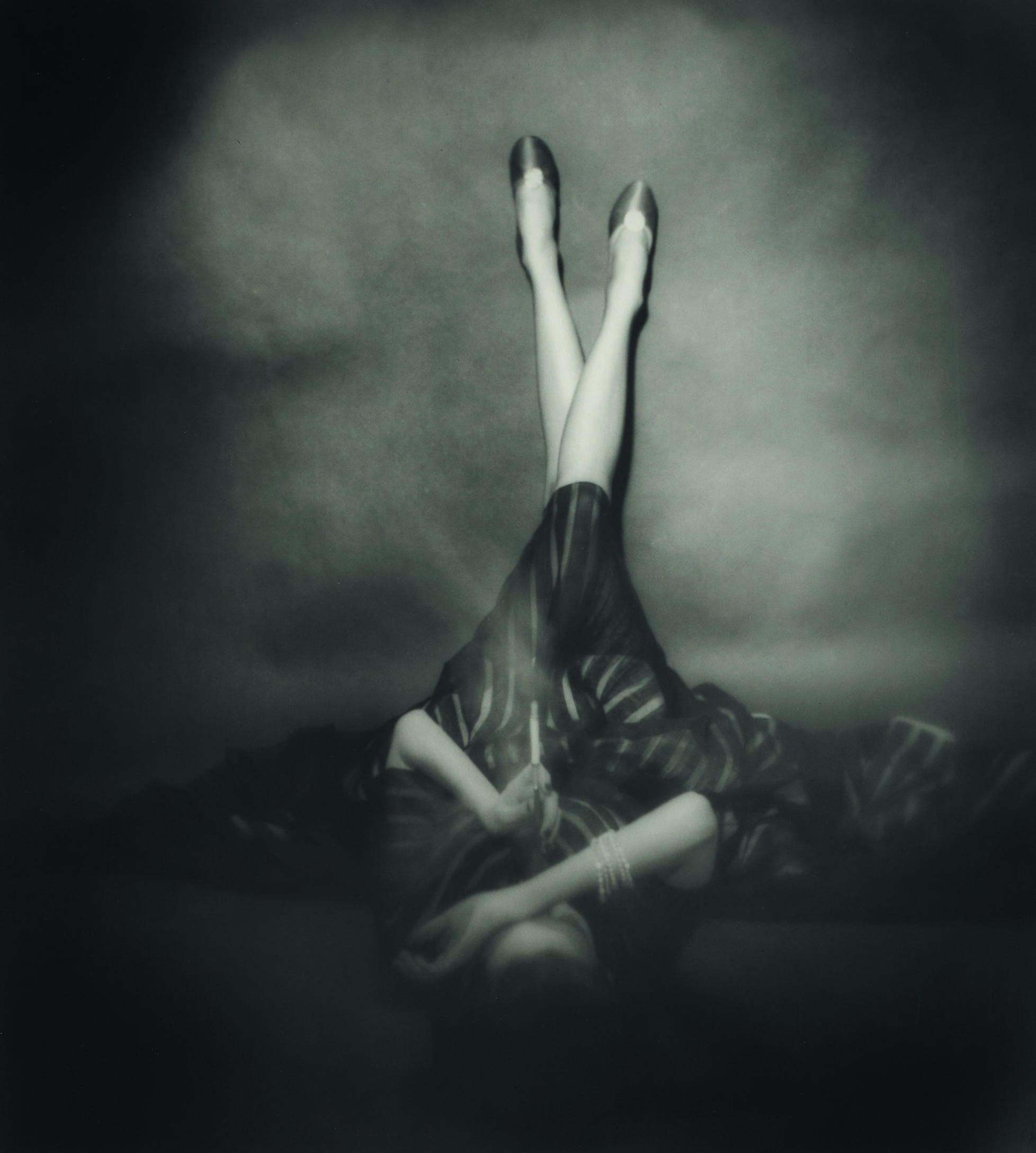 Lillian Bassman (1917-2012), The Well-Dressed Leg, Dorian Leigh, New York, 1948, for Harper’s Bazaar. Number 7 from an edition of 25. Gelatin silver print. 15¾ x 14 in (40 x 35.6 cm). Estimate: €5,000-7,000. Offered in Fashion Photographs from the Susanne von Meiss Collection, 12-24 May, online