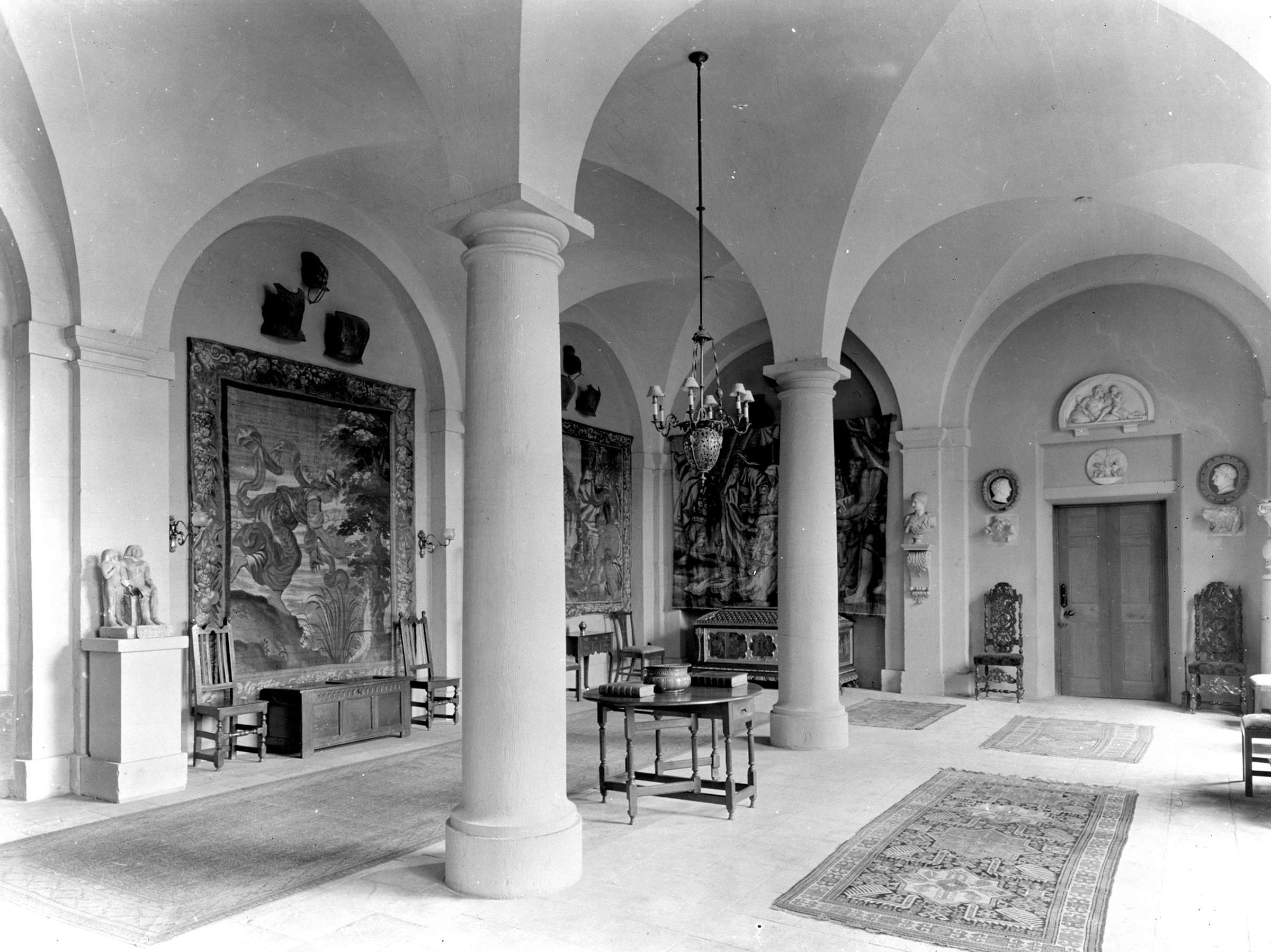 Country Life Magazine, 10 December 1927, illustration of the ‘Stone Hall’. Photo: © Country Life/Future Publishing Ltd
